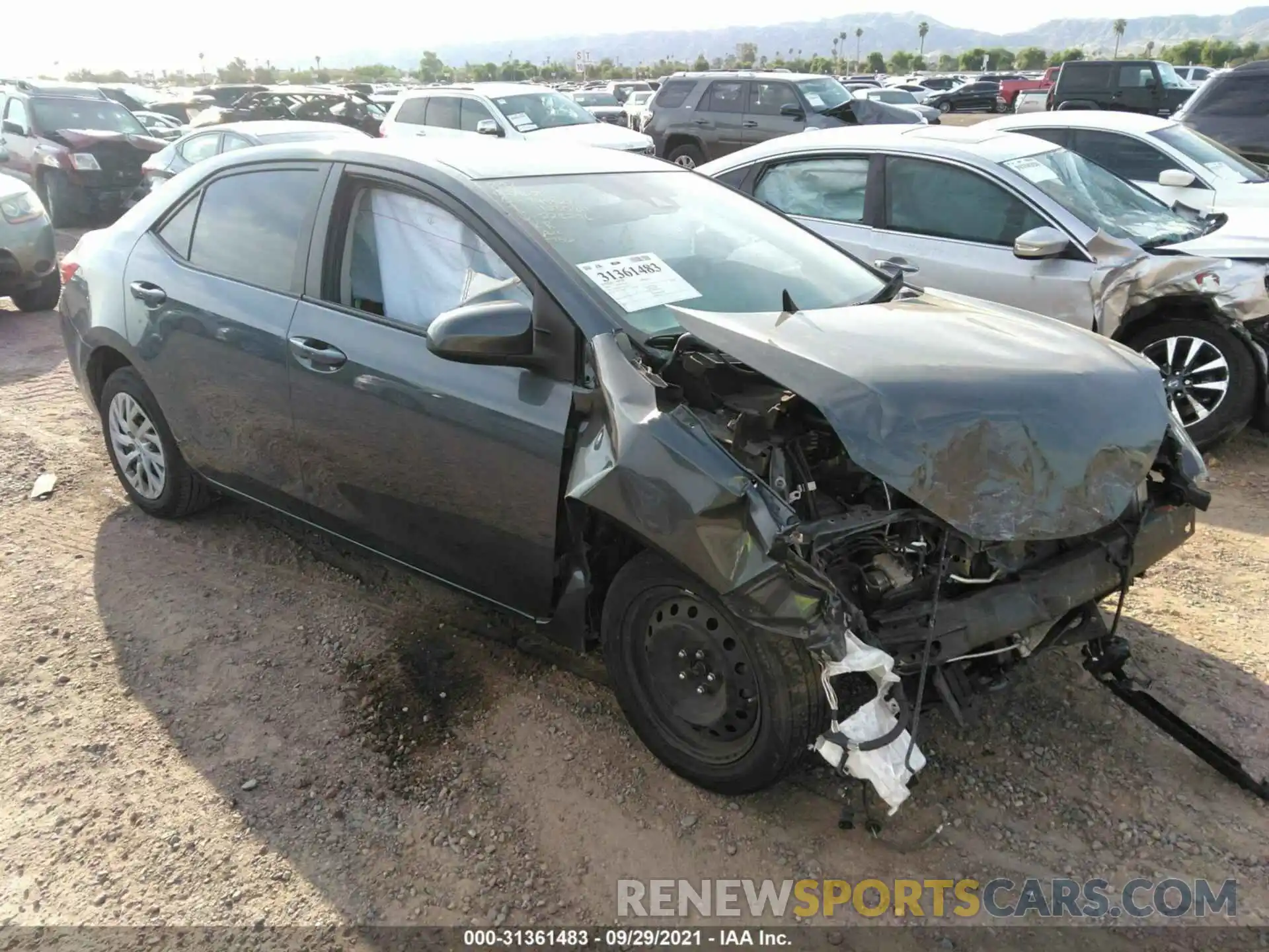 1 Photograph of a damaged car 2T1BURHE3KC228276 TOYOTA COROLLA 2019