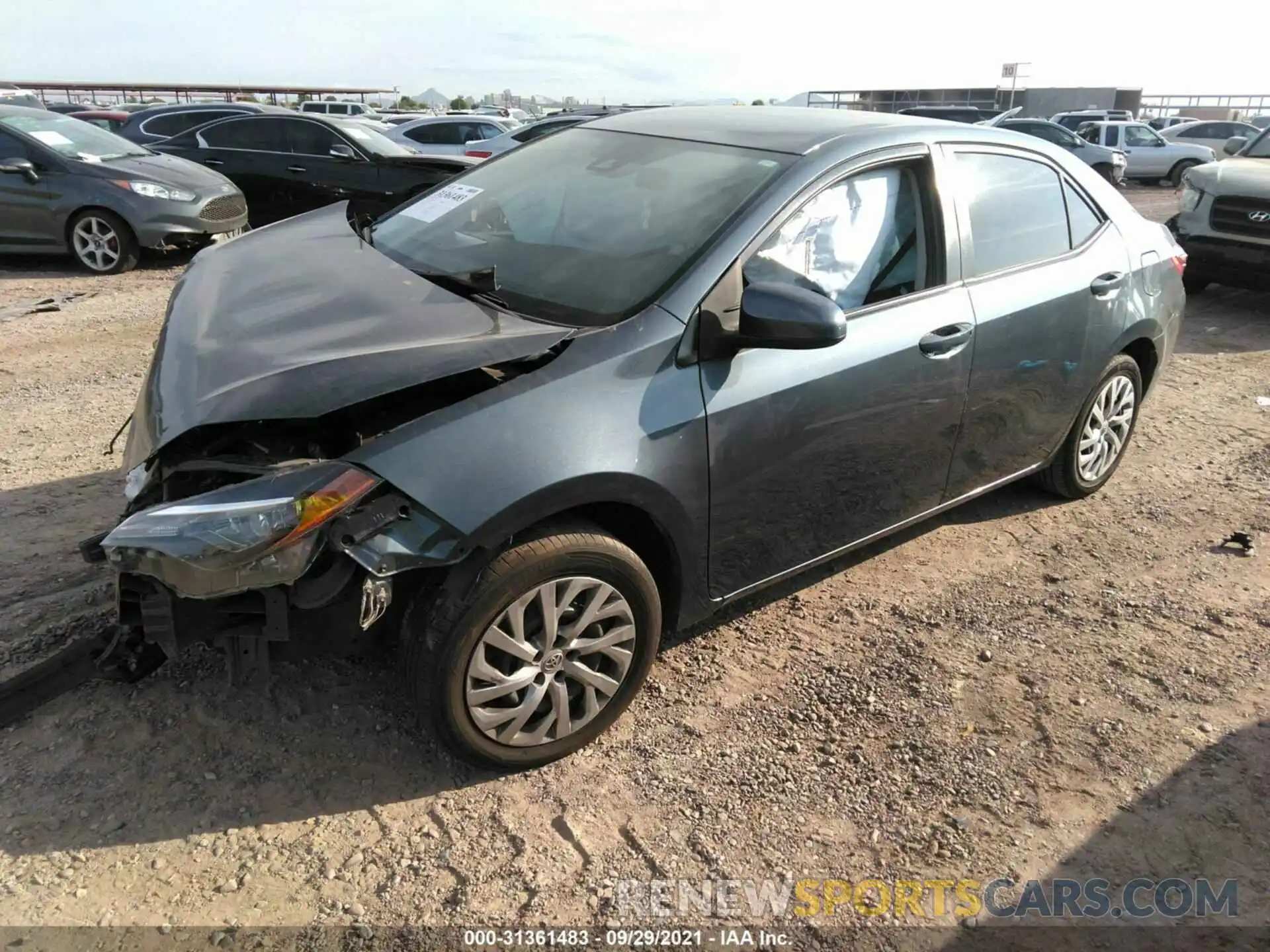 2 Photograph of a damaged car 2T1BURHE3KC228276 TOYOTA COROLLA 2019