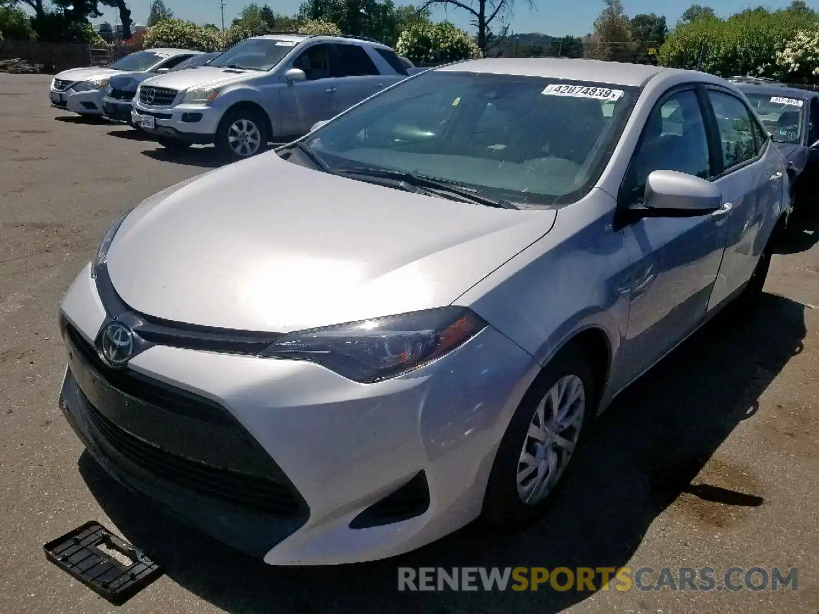 2 Photograph of a damaged car 2T1BURHE3KC228309 TOYOTA COROLLA 2019