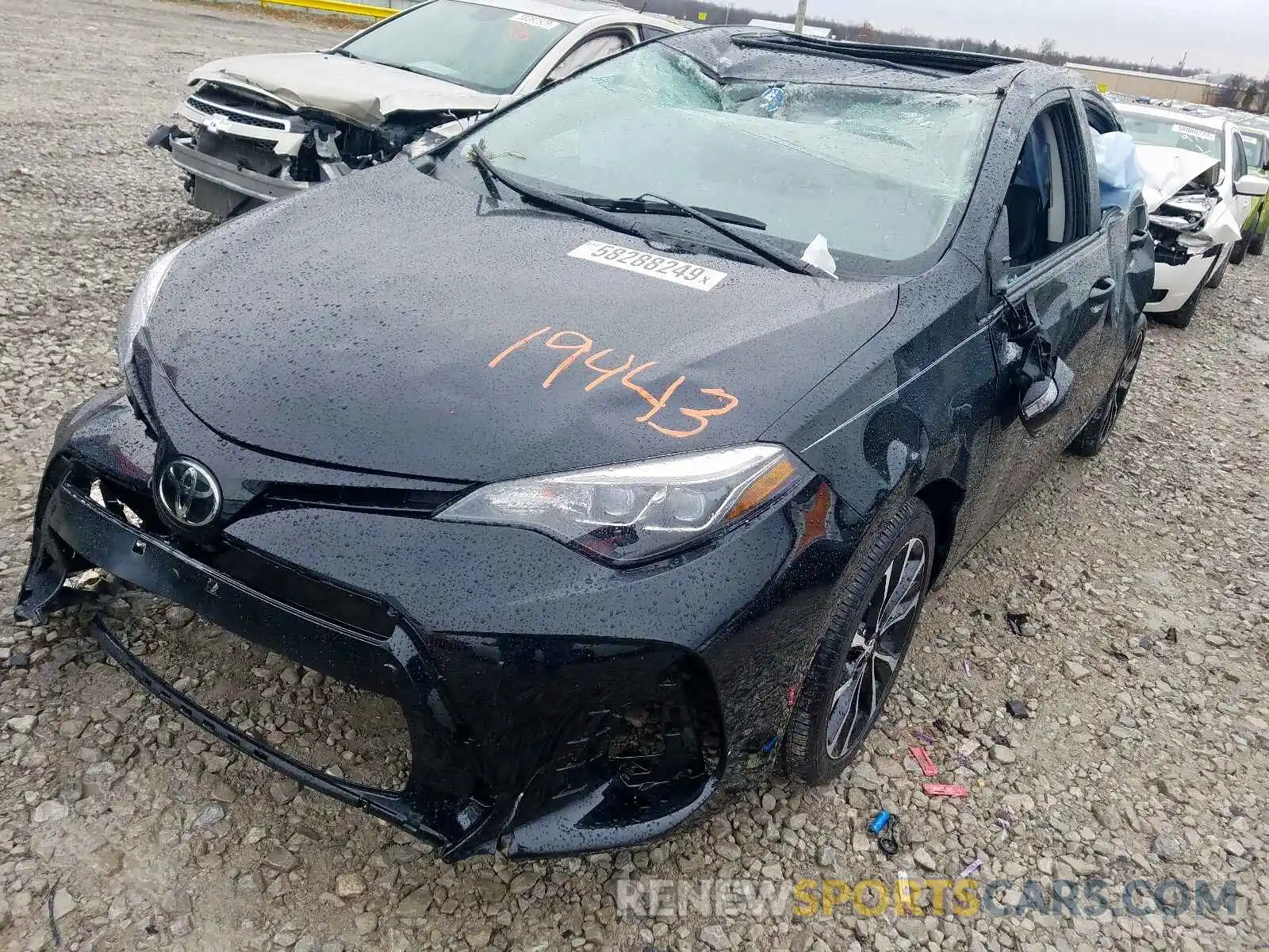 2 Photograph of a damaged car 2T1BURHE3KC228892 TOYOTA COROLLA 2019