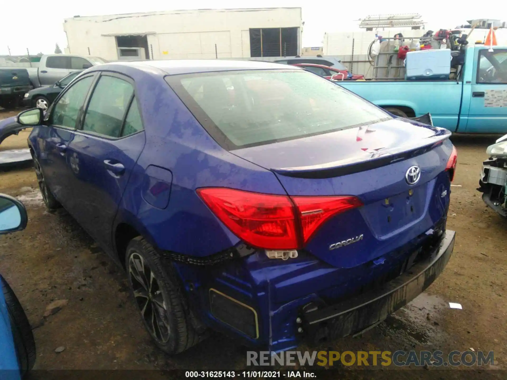 3 Photograph of a damaged car 2T1BURHE3KC228987 TOYOTA COROLLA 2019