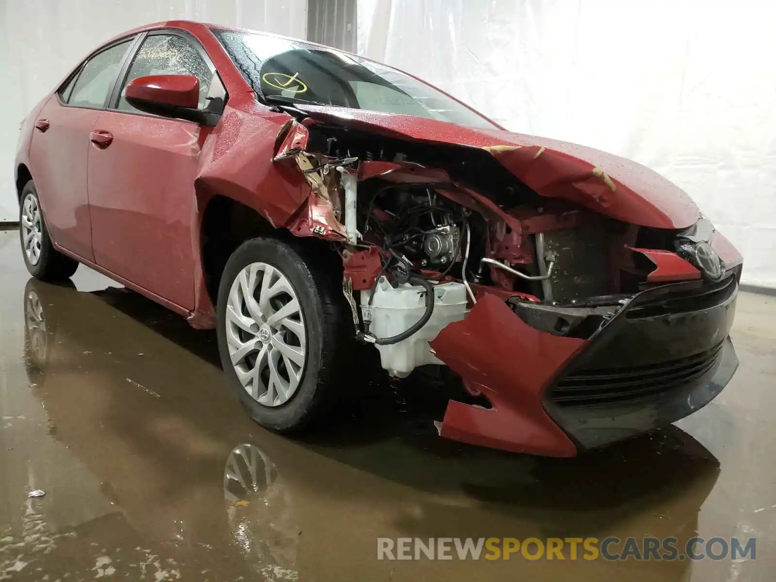 1 Photograph of a damaged car 2T1BURHE3KC229220 TOYOTA COROLLA 2019