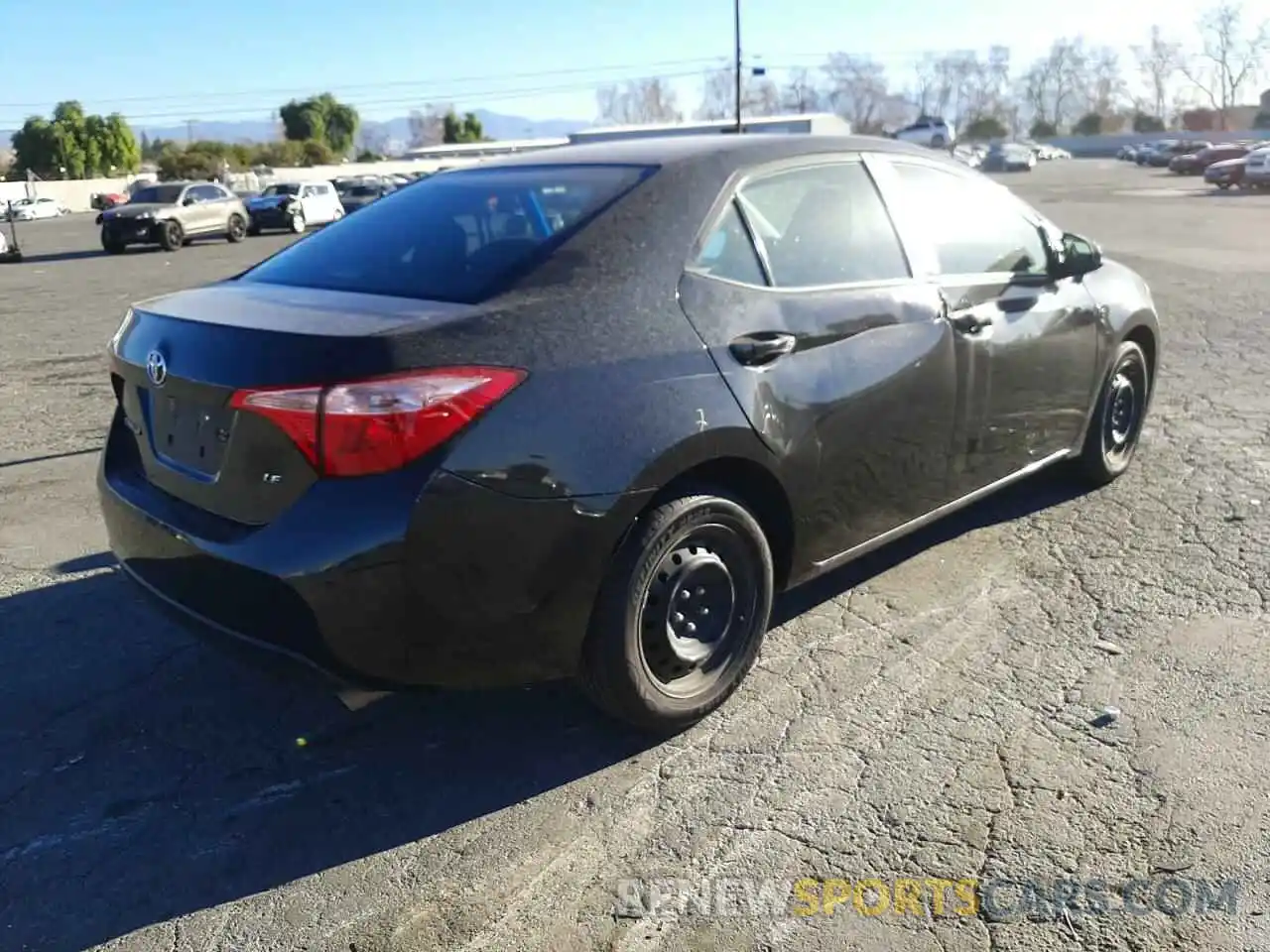 4 Photograph of a damaged car 2T1BURHE3KC229508 TOYOTA COROLLA 2019