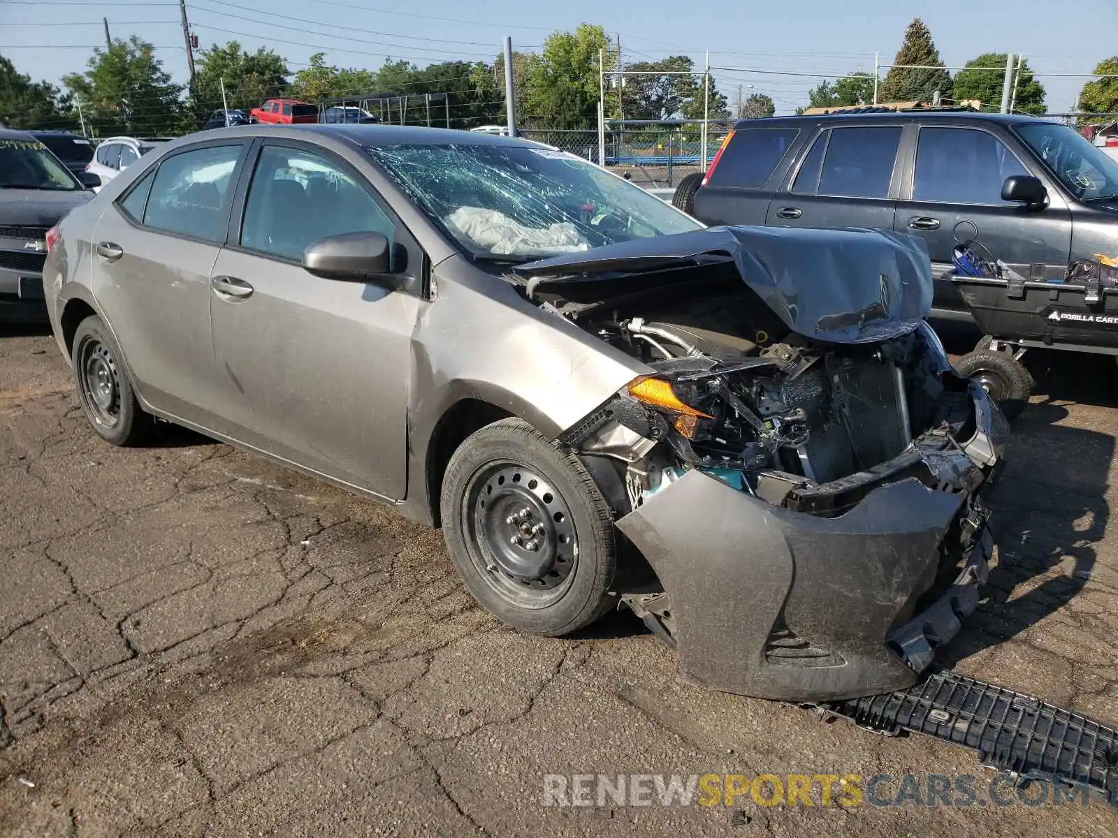 1 Photograph of a damaged car 2T1BURHE3KC231095 TOYOTA COROLLA 2019