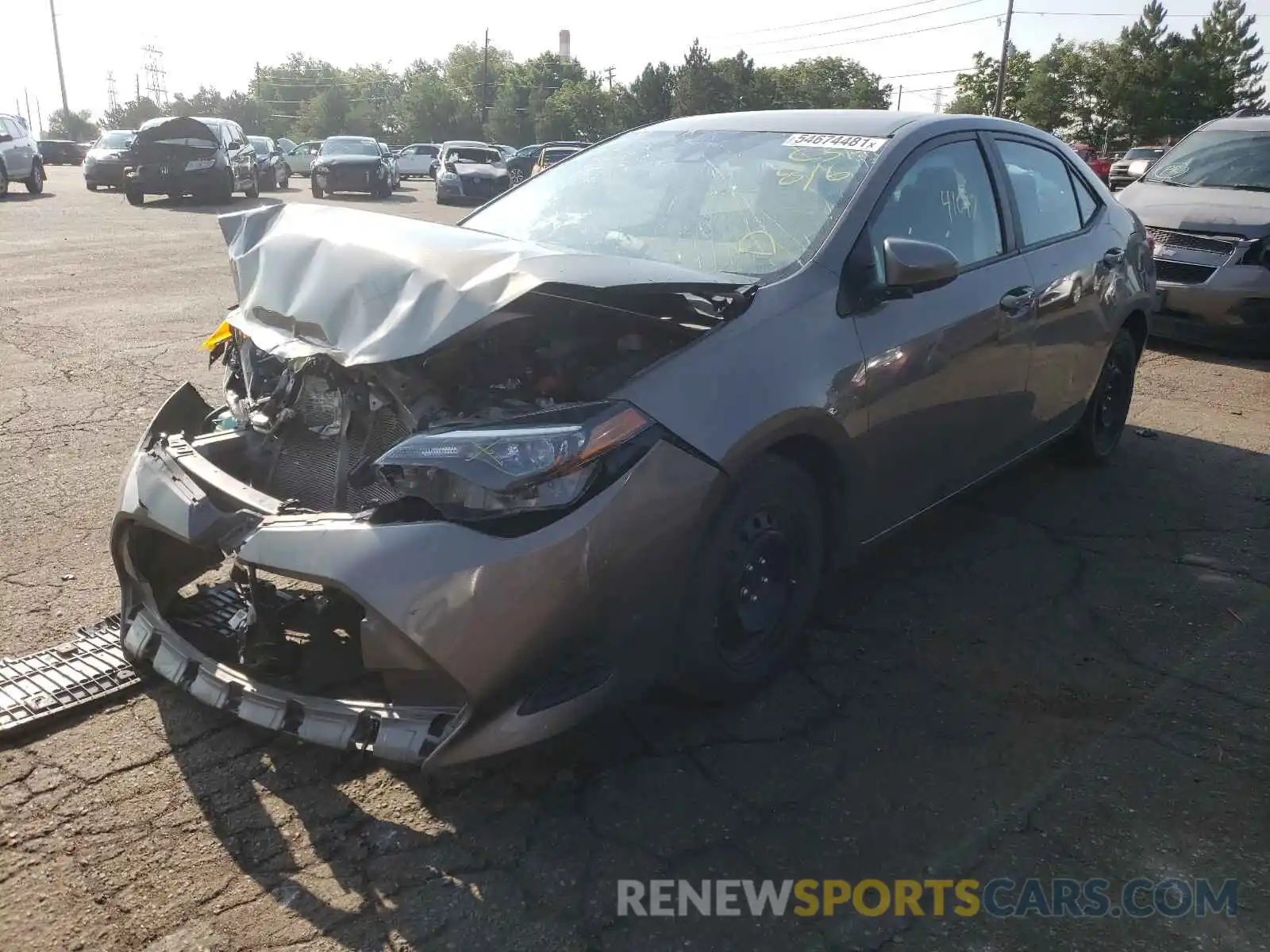 2 Photograph of a damaged car 2T1BURHE3KC231095 TOYOTA COROLLA 2019