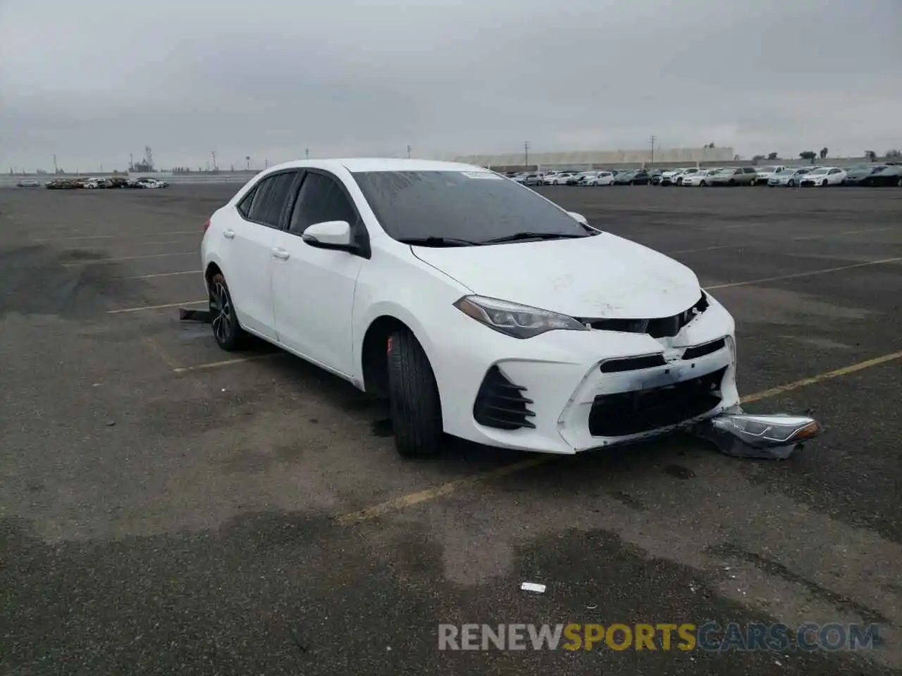 1 Photograph of a damaged car 2T1BURHE3KC231243 TOYOTA COROLLA 2019