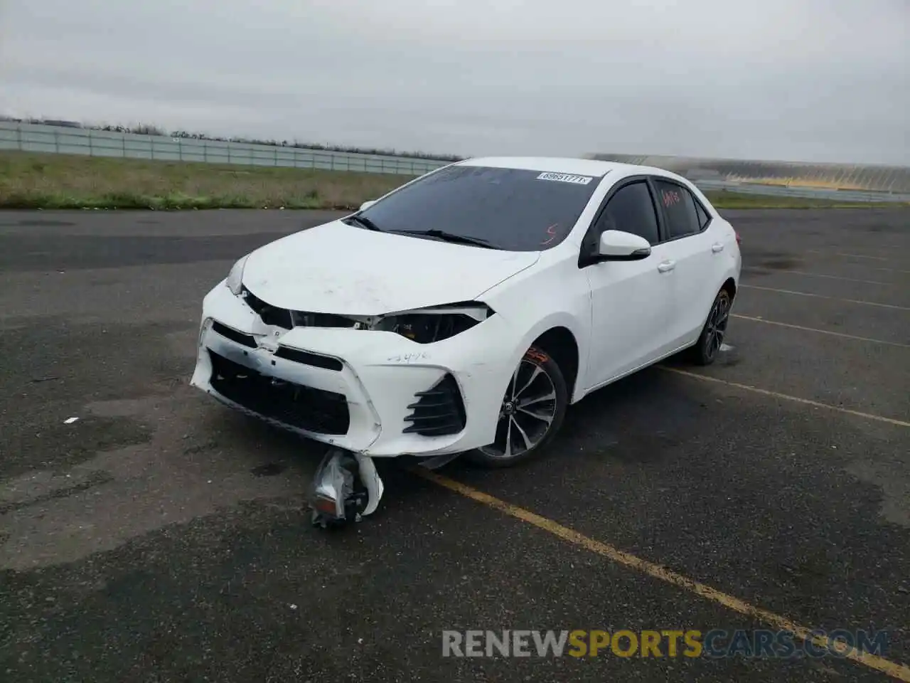 2 Photograph of a damaged car 2T1BURHE3KC231243 TOYOTA COROLLA 2019