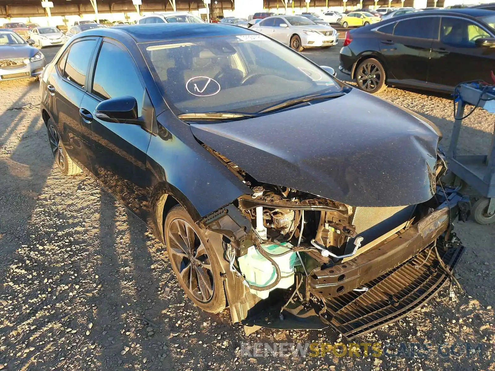 1 Photograph of a damaged car 2T1BURHE3KC231503 TOYOTA COROLLA 2019