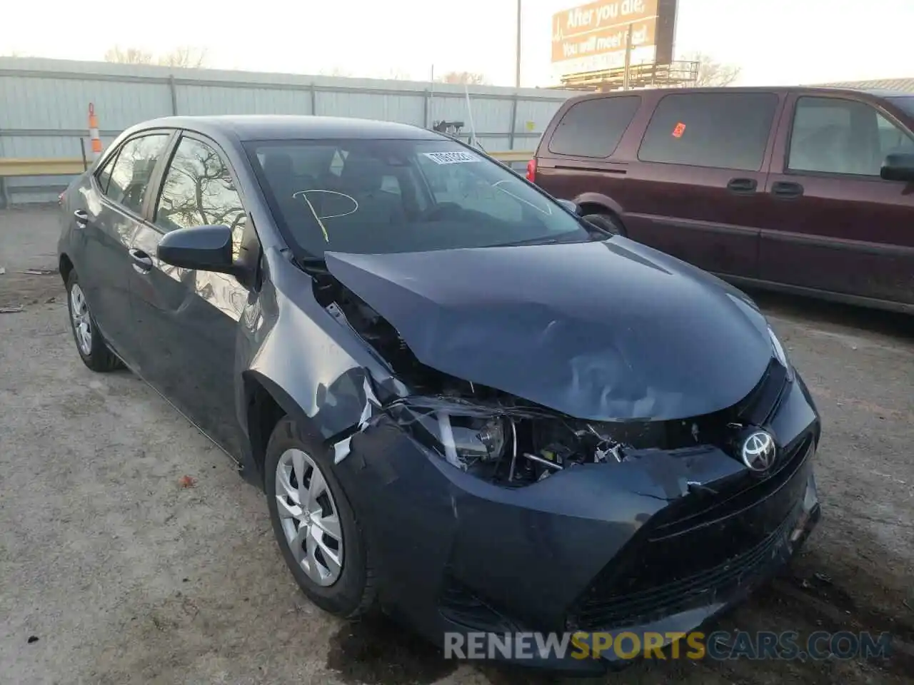 1 Photograph of a damaged car 2T1BURHE3KC232165 TOYOTA COROLLA 2019