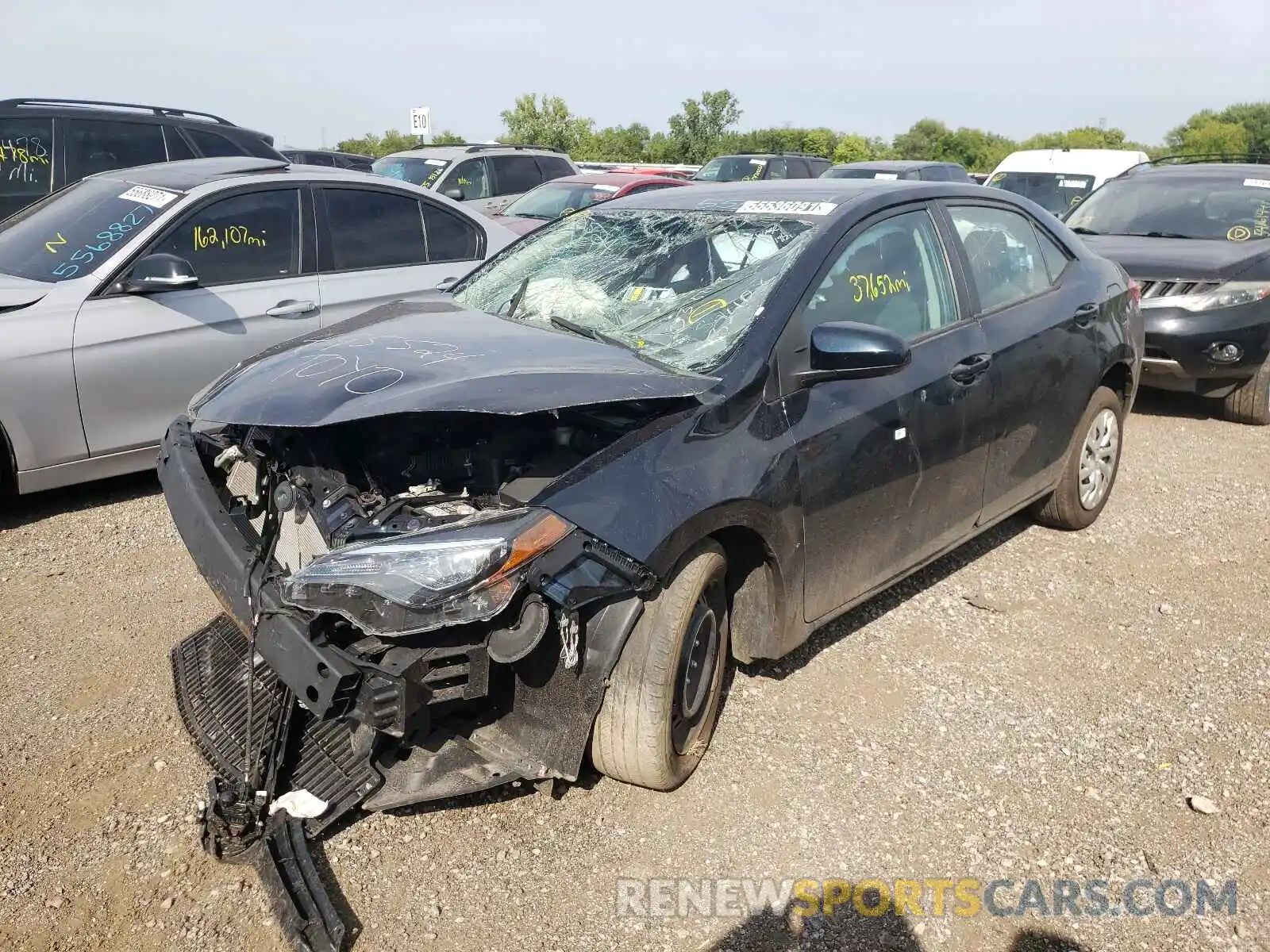 2 Photograph of a damaged car 2T1BURHE3KC232408 TOYOTA COROLLA 2019