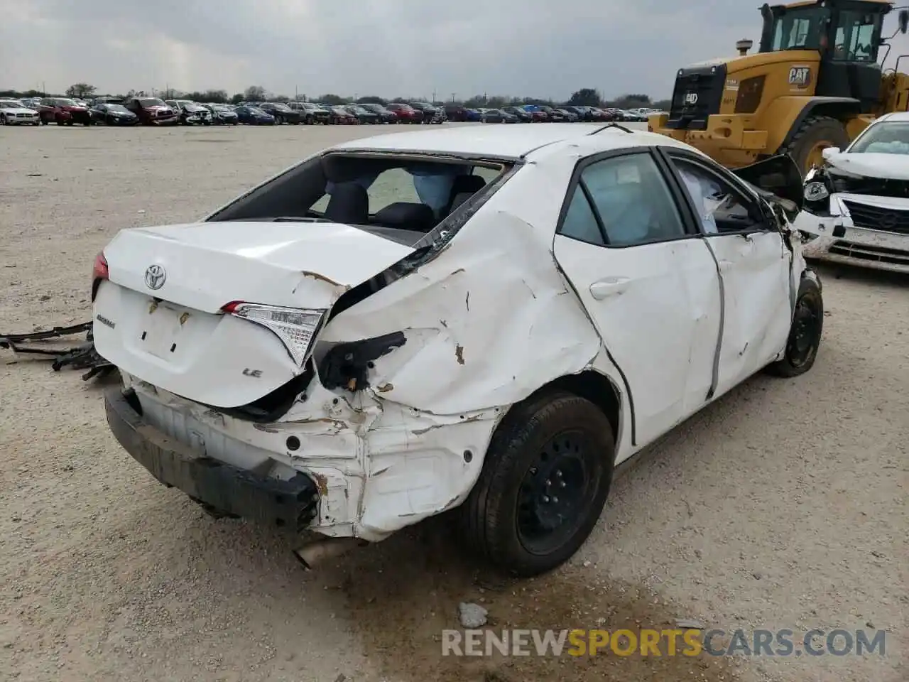 4 Photograph of a damaged car 2T1BURHE3KC232506 TOYOTA COROLLA 2019