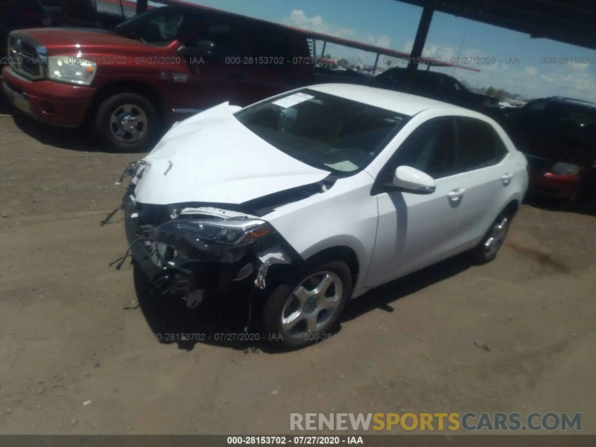 2 Photograph of a damaged car 2T1BURHE3KC233249 TOYOTA COROLLA 2019