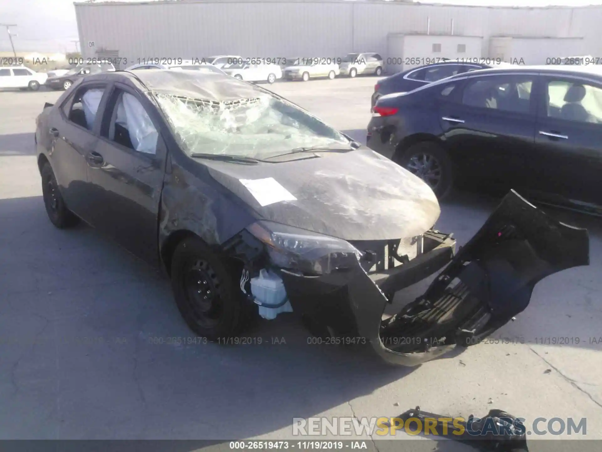 1 Photograph of a damaged car 2T1BURHE3KC233428 TOYOTA COROLLA 2019