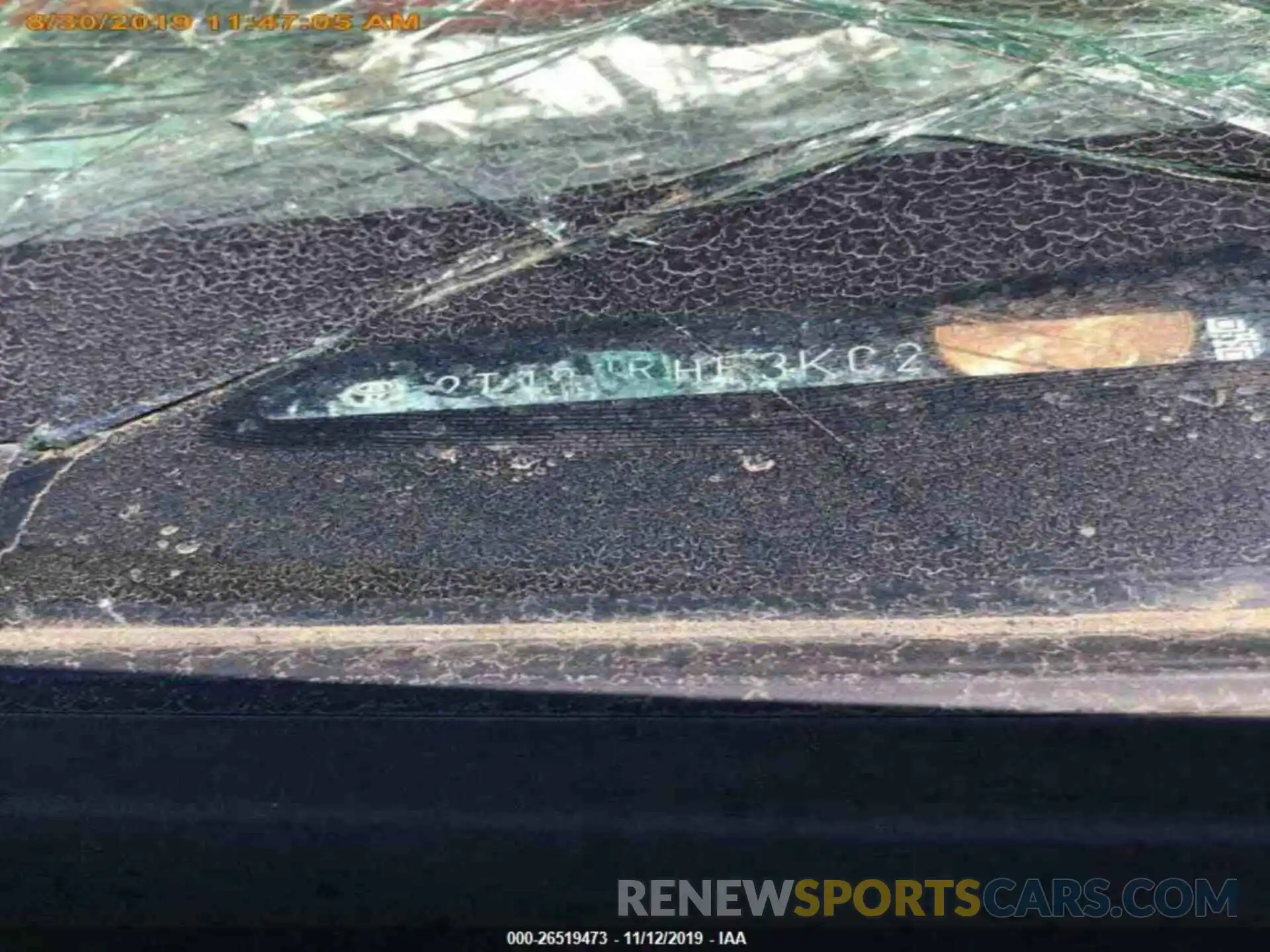 12 Photograph of a damaged car 2T1BURHE3KC233428 TOYOTA COROLLA 2019