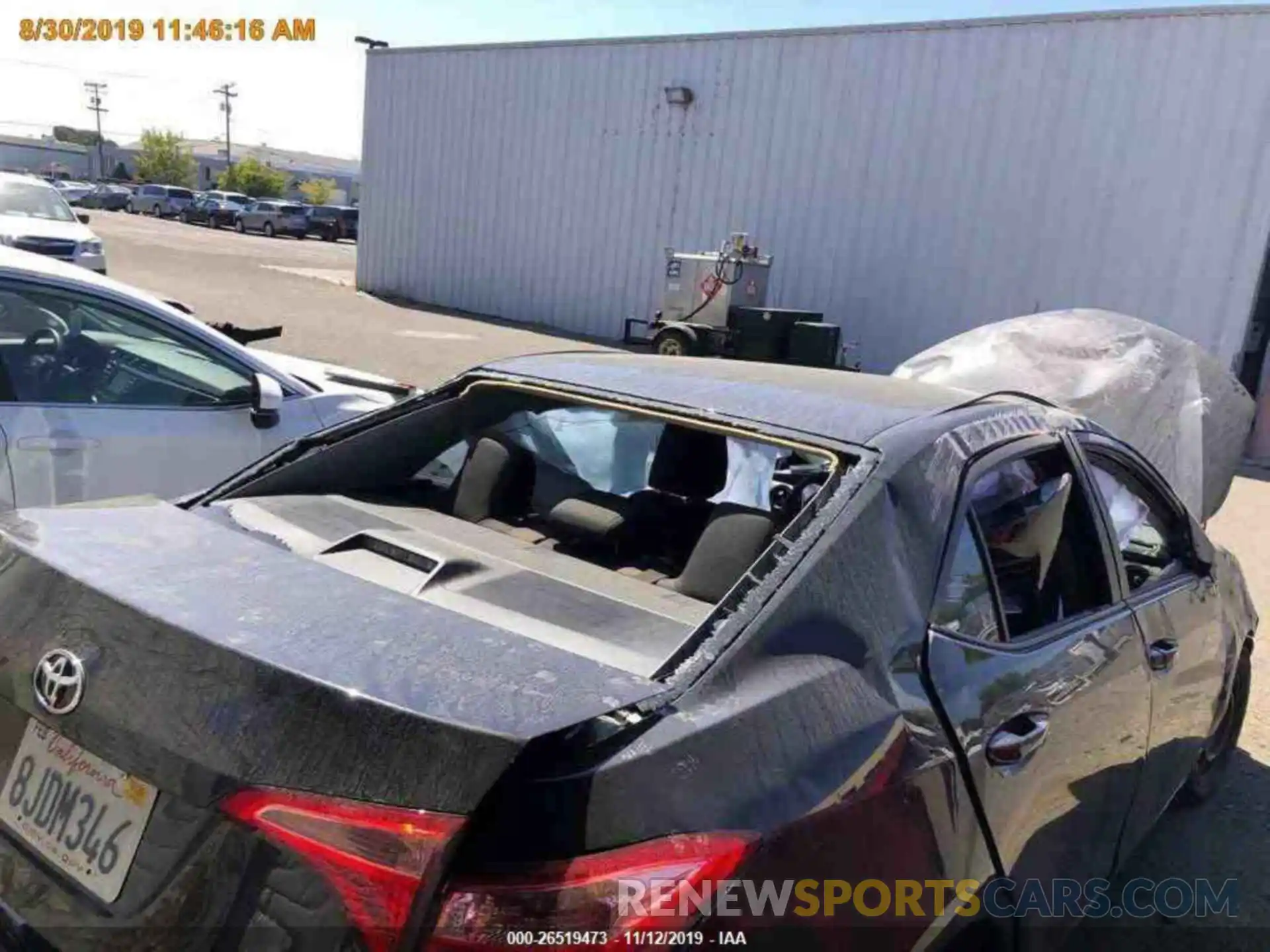 16 Photograph of a damaged car 2T1BURHE3KC233428 TOYOTA COROLLA 2019