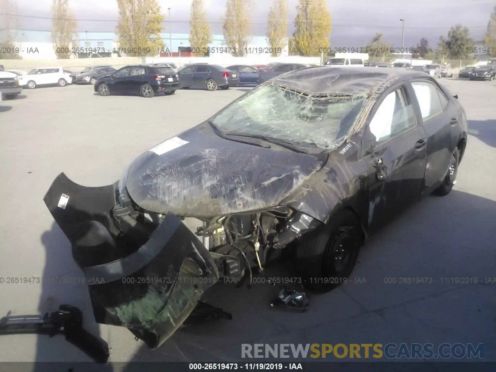 2 Photograph of a damaged car 2T1BURHE3KC233428 TOYOTA COROLLA 2019