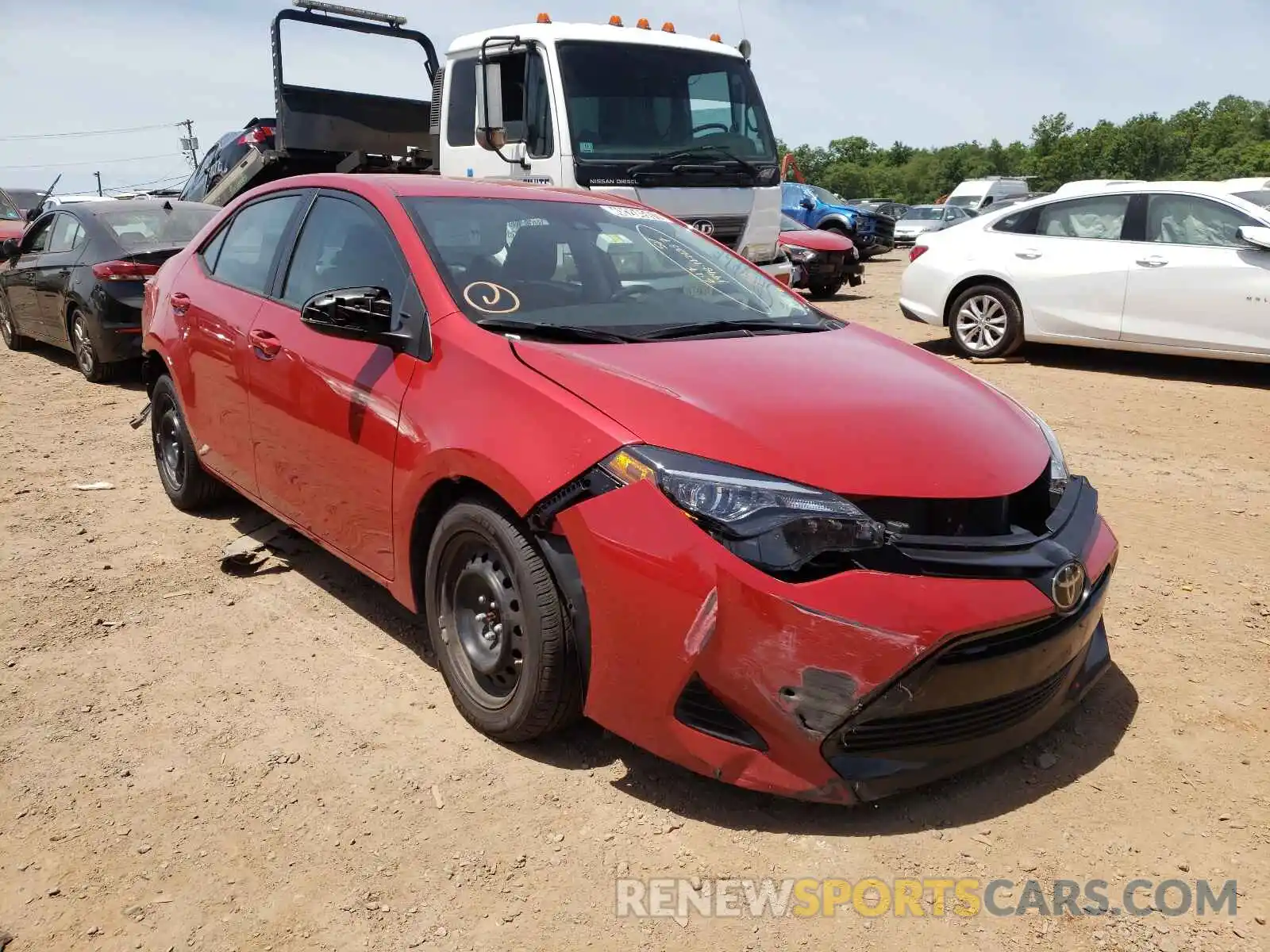 1 Photograph of a damaged car 2T1BURHE3KC233588 TOYOTA COROLLA 2019