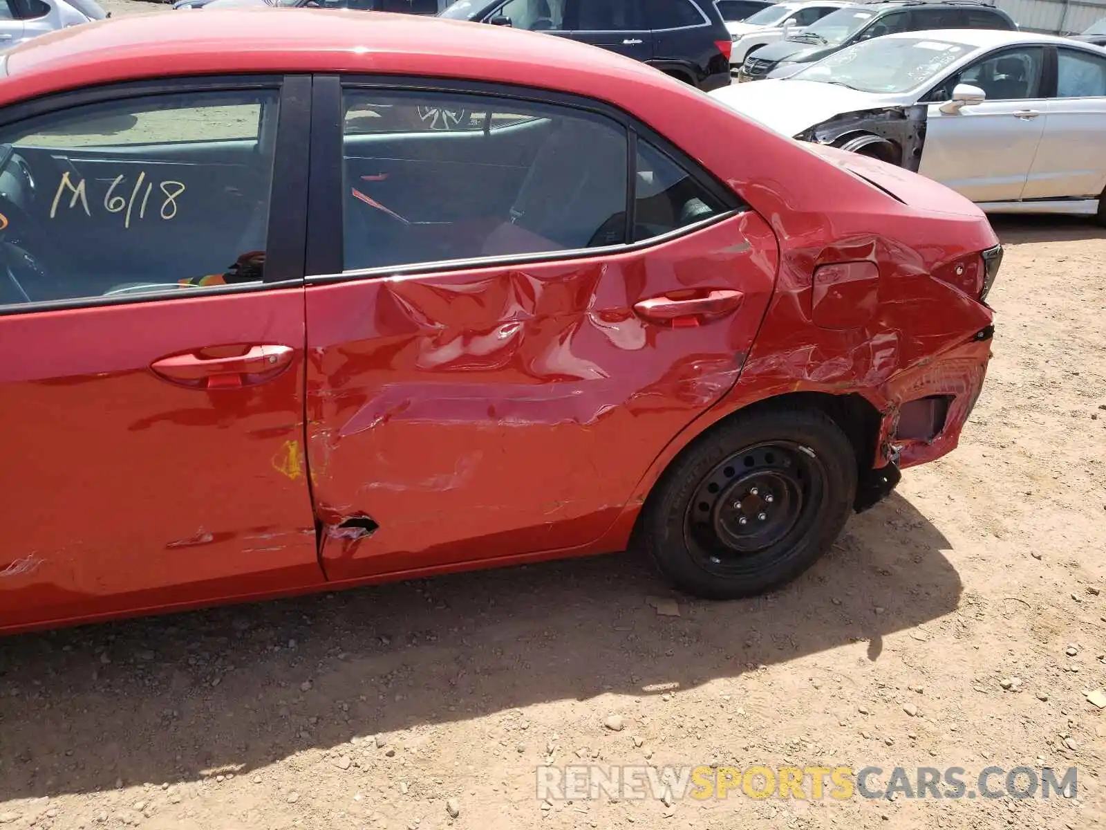 9 Photograph of a damaged car 2T1BURHE3KC233588 TOYOTA COROLLA 2019