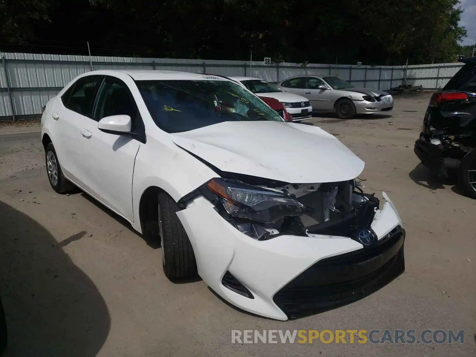 1 Photograph of a damaged car 2T1BURHE3KC233798 TOYOTA COROLLA 2019