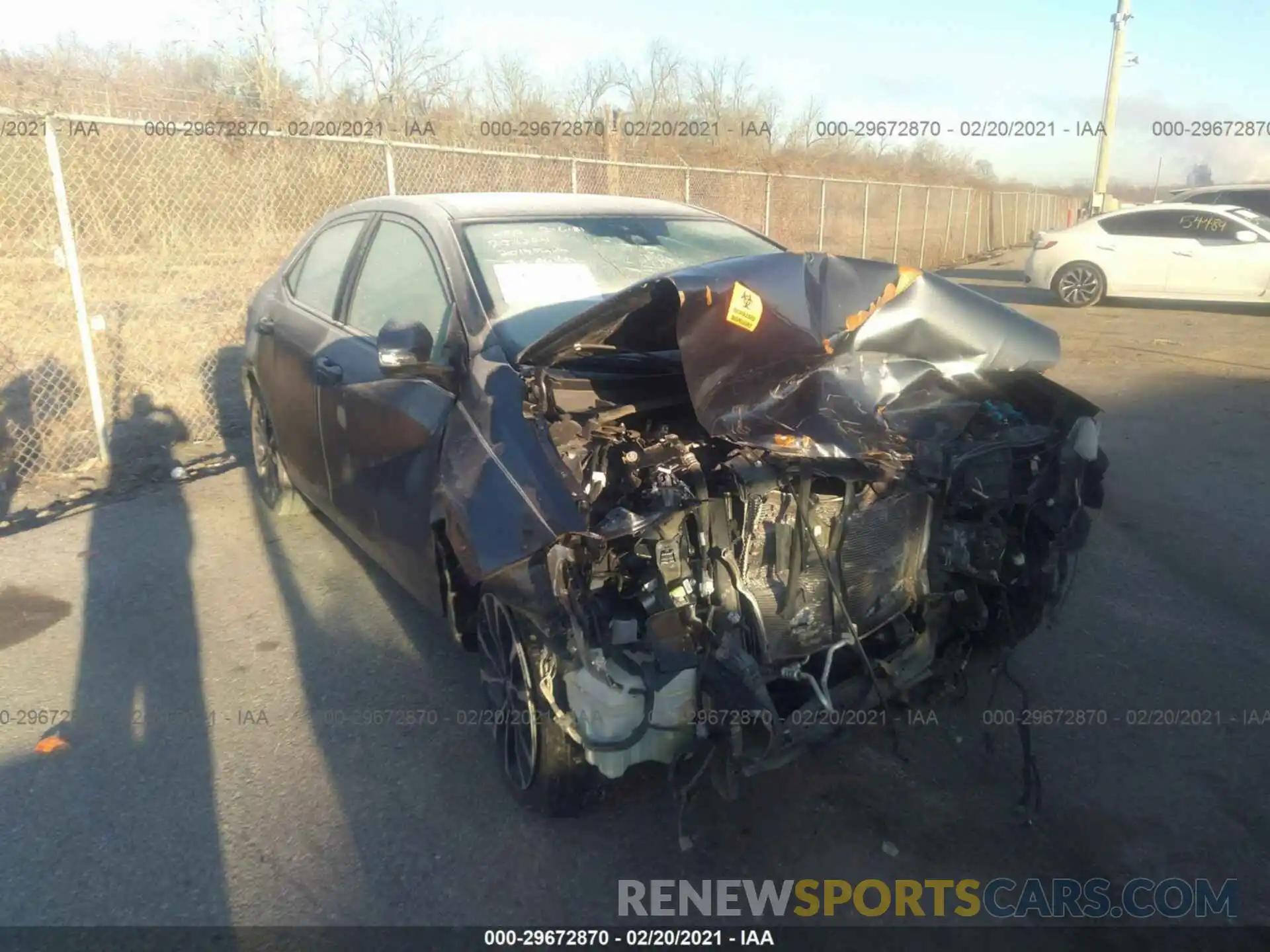 1 Photograph of a damaged car 2T1BURHE3KC234224 TOYOTA COROLLA 2019