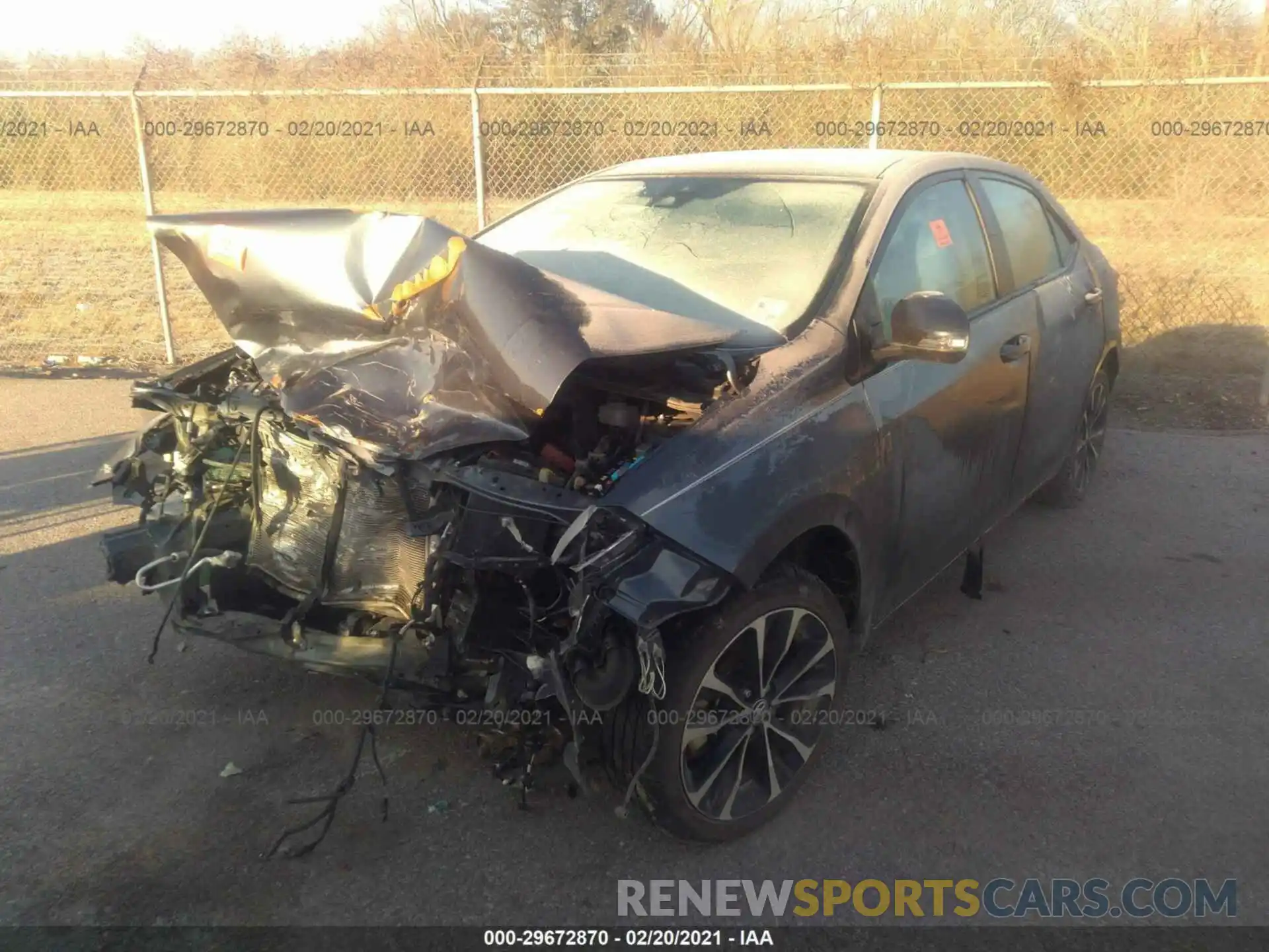 2 Photograph of a damaged car 2T1BURHE3KC234224 TOYOTA COROLLA 2019