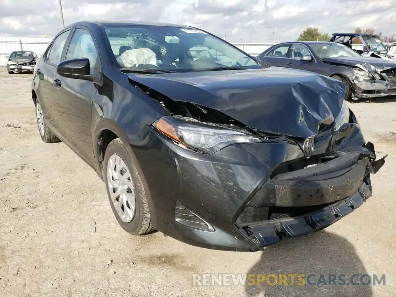 1 Photograph of a damaged car 2T1BURHE3KC235079 TOYOTA COROLLA 2019