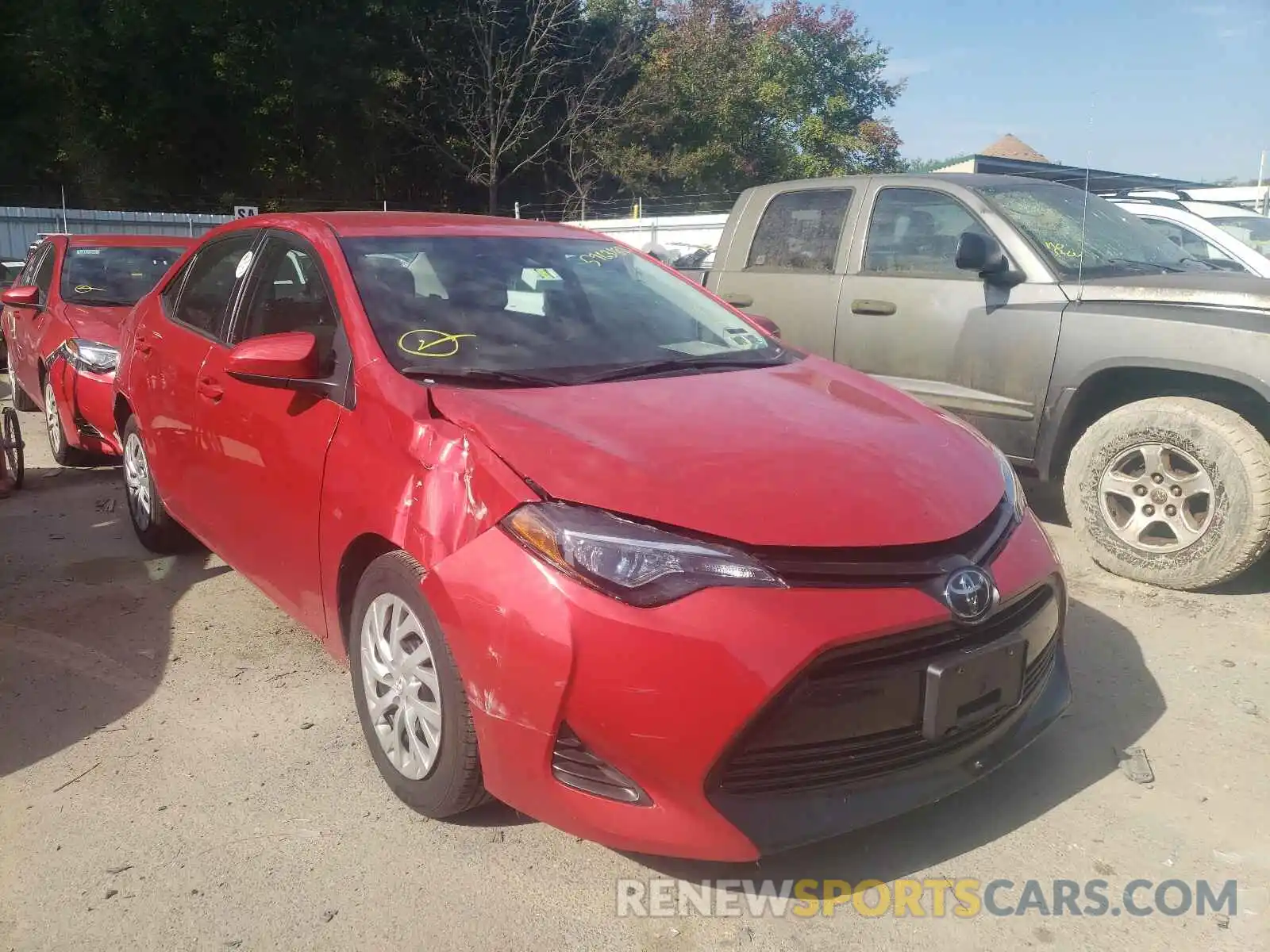 1 Photograph of a damaged car 2T1BURHE3KC235213 TOYOTA COROLLA 2019