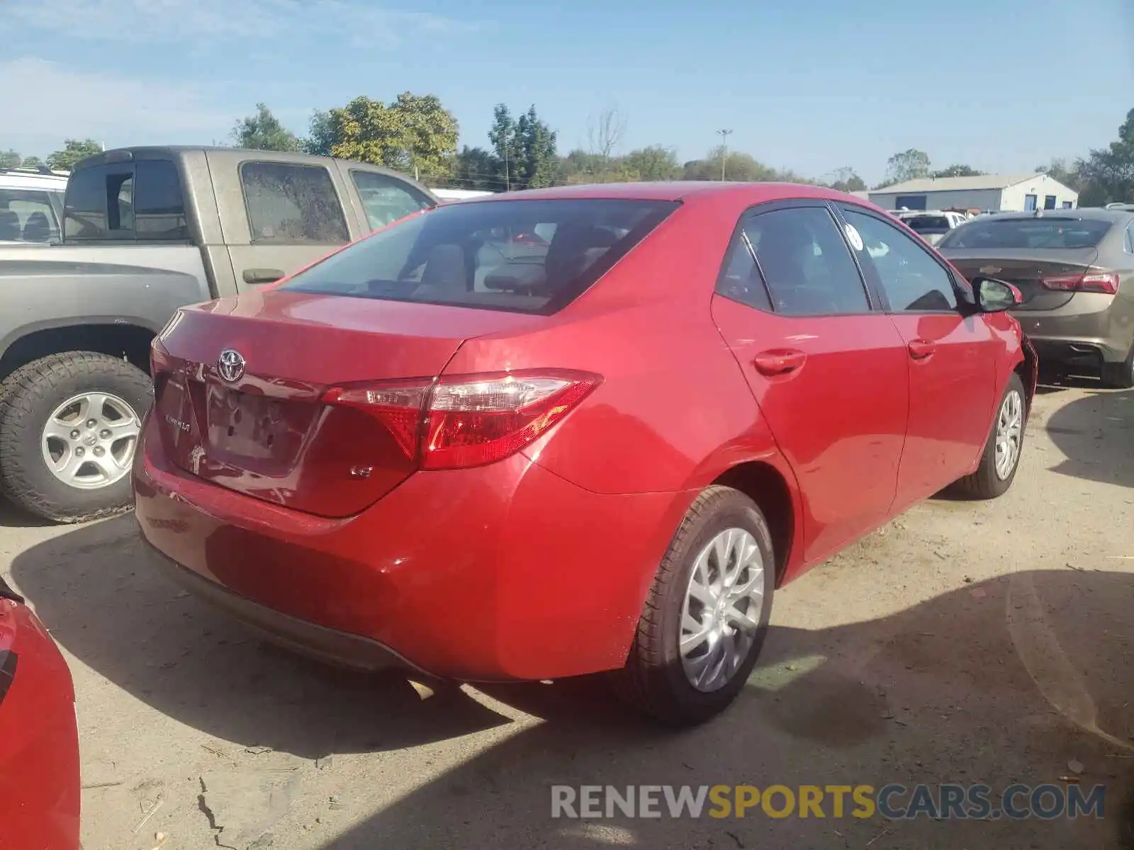 4 Photograph of a damaged car 2T1BURHE3KC235213 TOYOTA COROLLA 2019