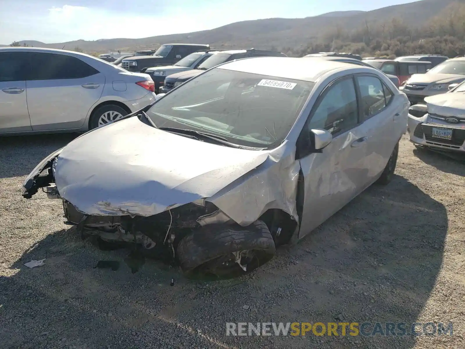 2 Photograph of a damaged car 2T1BURHE3KC235471 TOYOTA COROLLA 2019