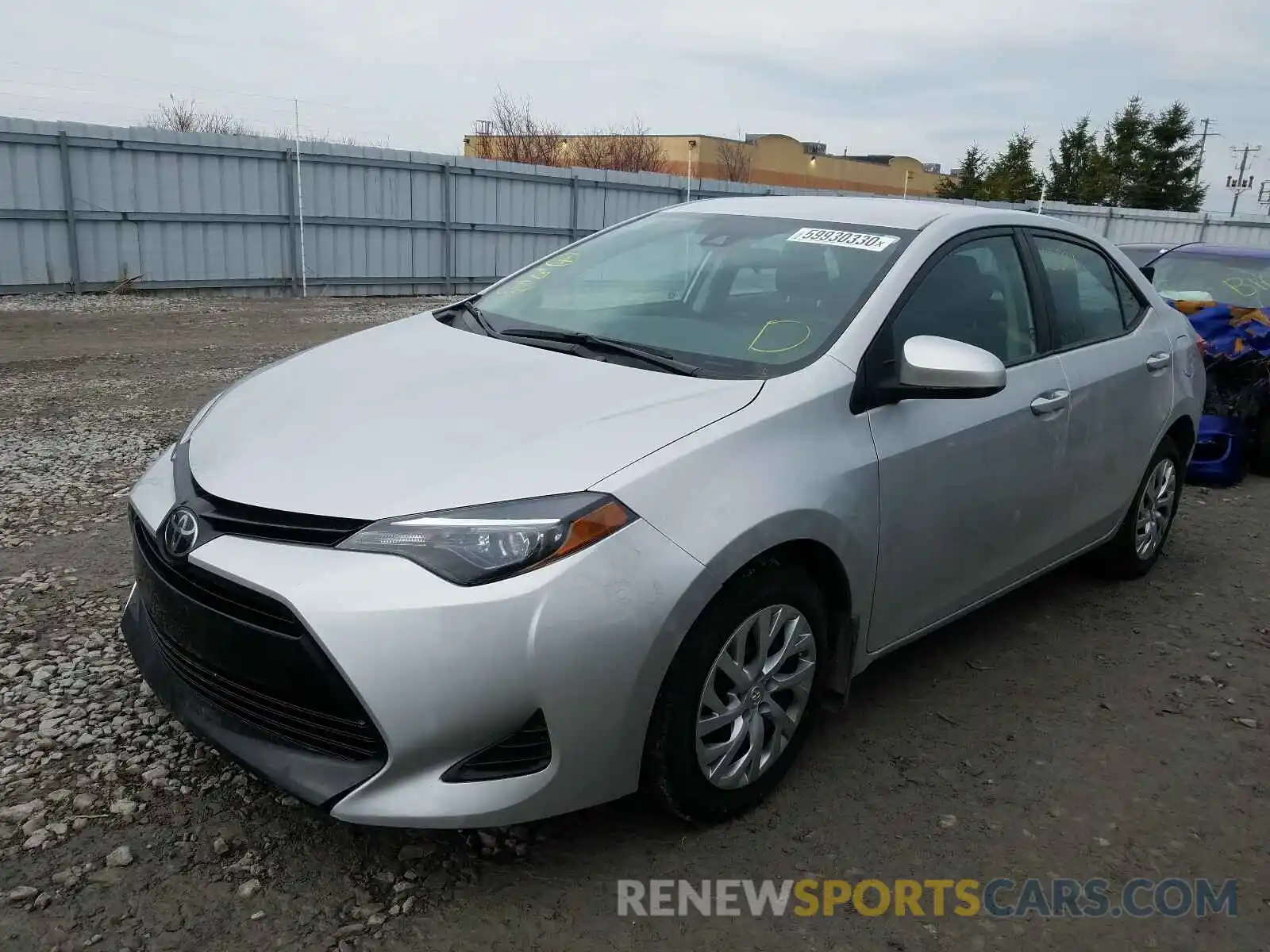 2 Photograph of a damaged car 2T1BURHE3KC235633 TOYOTA COROLLA 2019