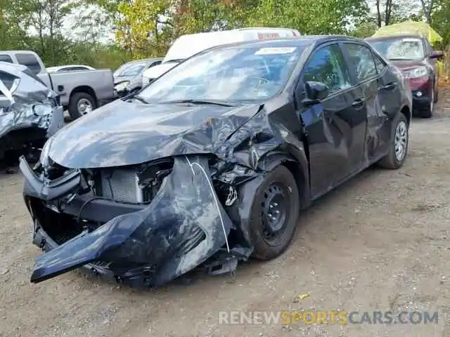 2 Photograph of a damaged car 2T1BURHE3KC235681 TOYOTA COROLLA 2019