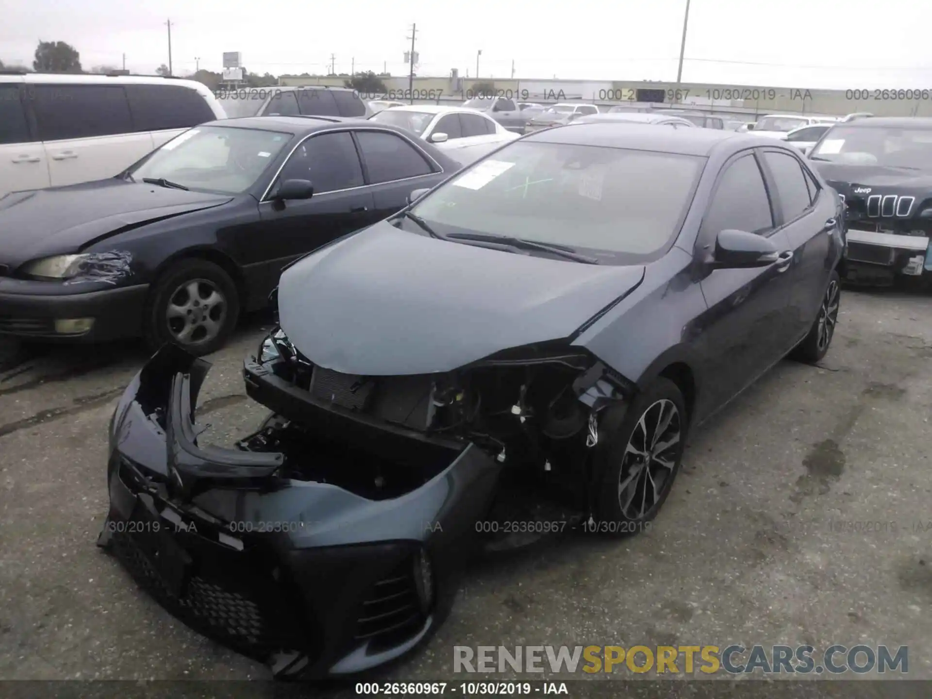 2 Photograph of a damaged car 2T1BURHE3KC235700 TOYOTA COROLLA 2019