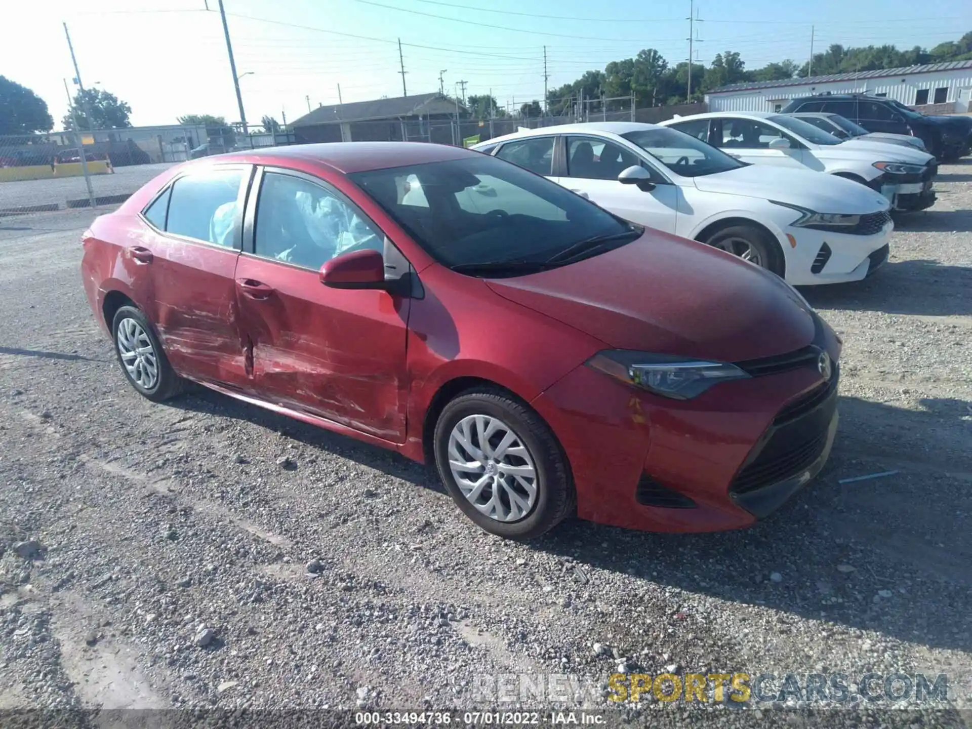 1 Photograph of a damaged car 2T1BURHE3KC236166 TOYOTA COROLLA 2019