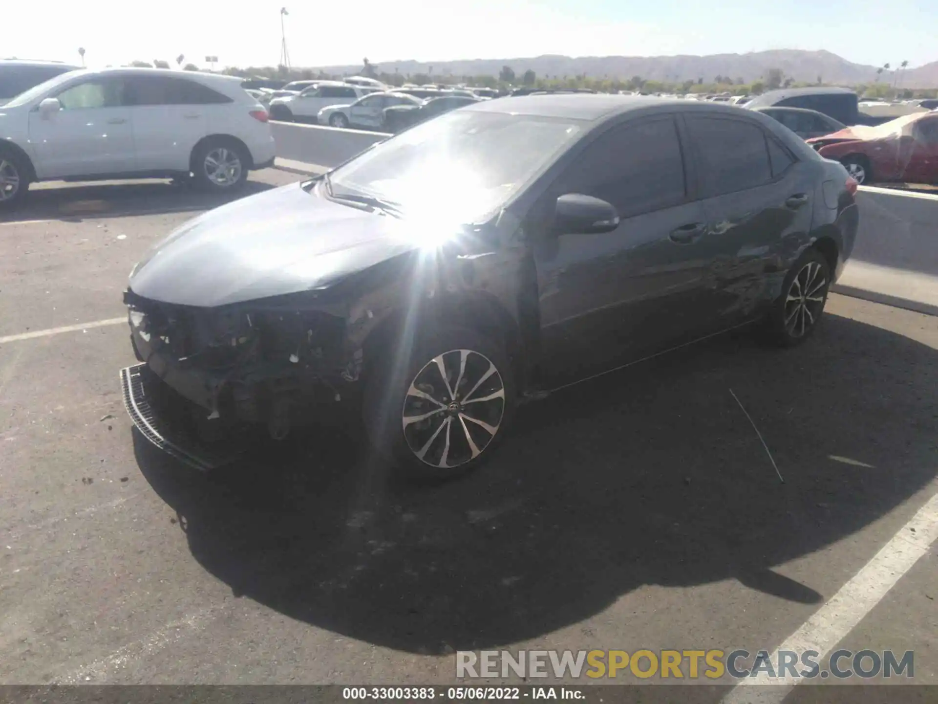 2 Photograph of a damaged car 2T1BURHE3KC236250 TOYOTA COROLLA 2019