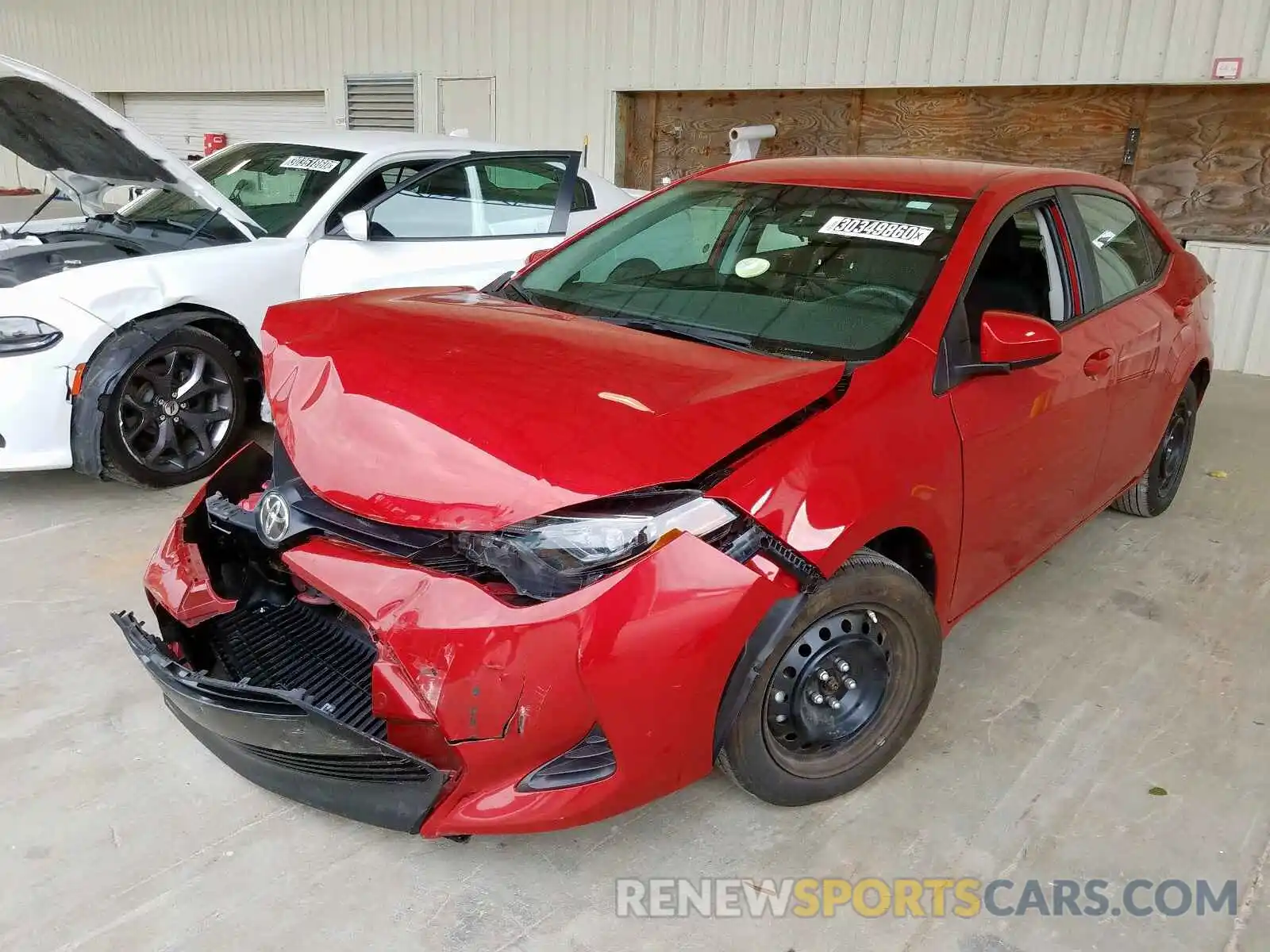 2 Photograph of a damaged car 2T1BURHE3KC236264 TOYOTA COROLLA 2019