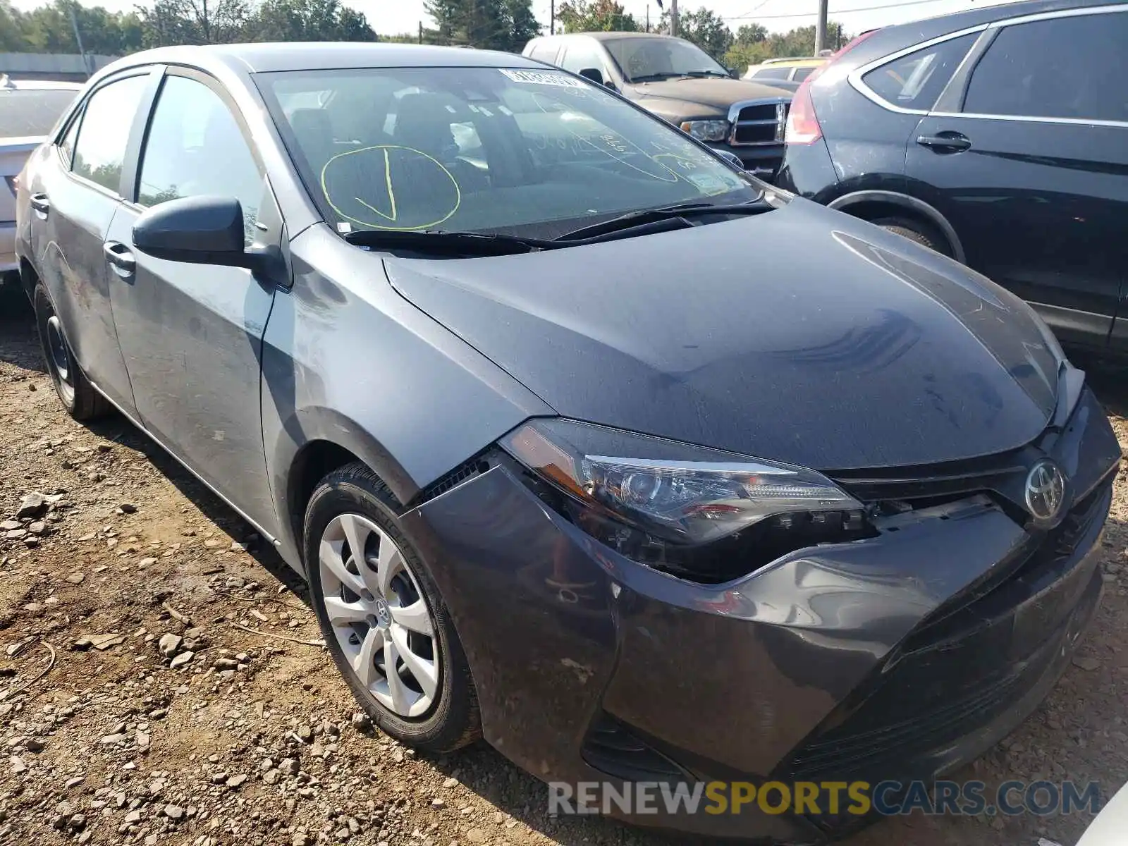 1 Photograph of a damaged car 2T1BURHE3KC236460 TOYOTA COROLLA 2019