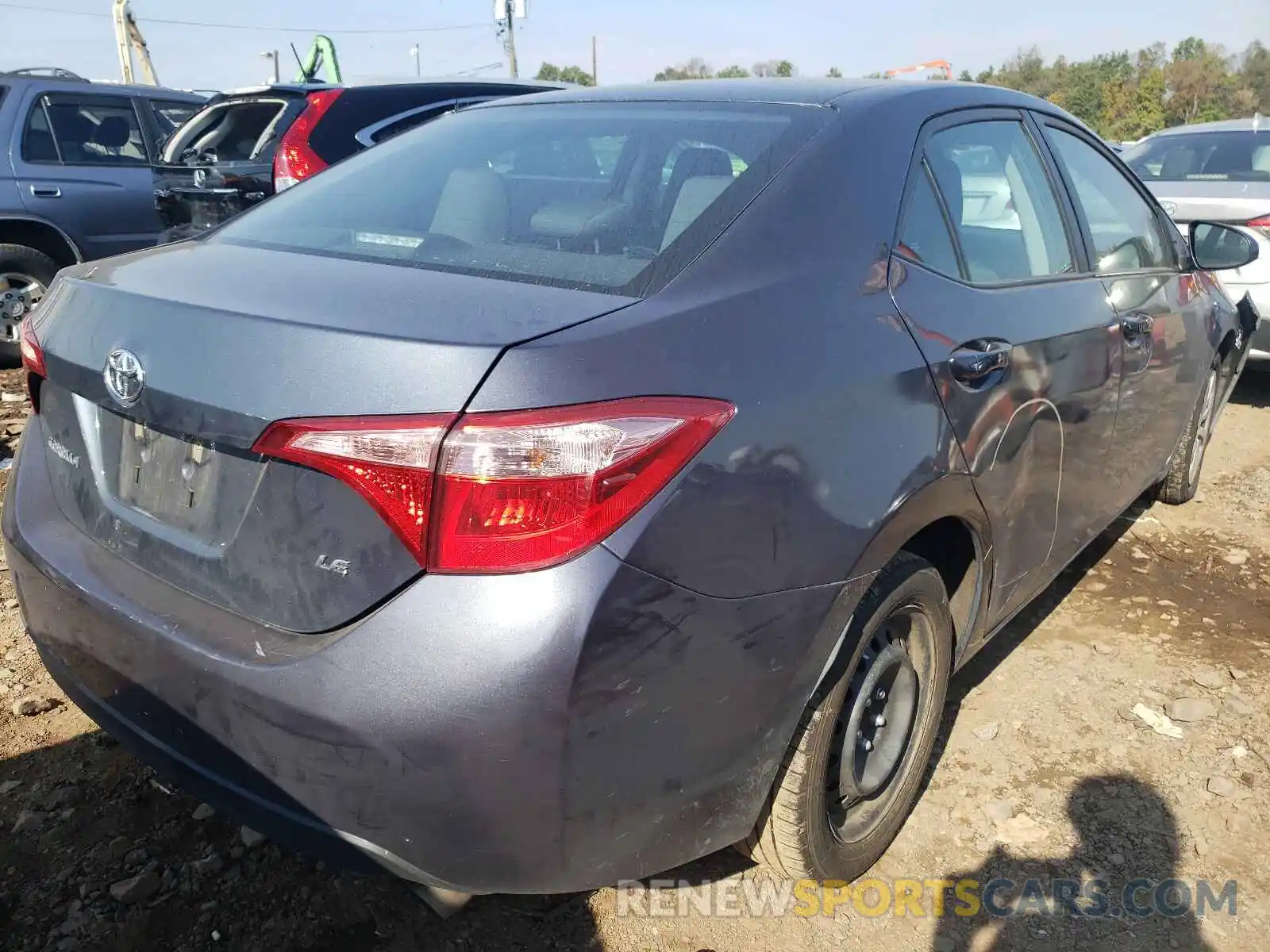 4 Фотография поврежденного автомобиля 2T1BURHE3KC236460 TOYOTA COROLLA 2019