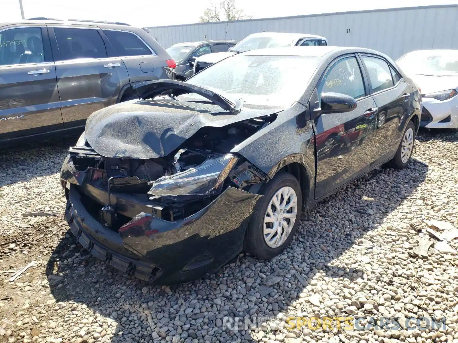 2 Photograph of a damaged car 2T1BURHE3KC236491 TOYOTA COROLLA 2019