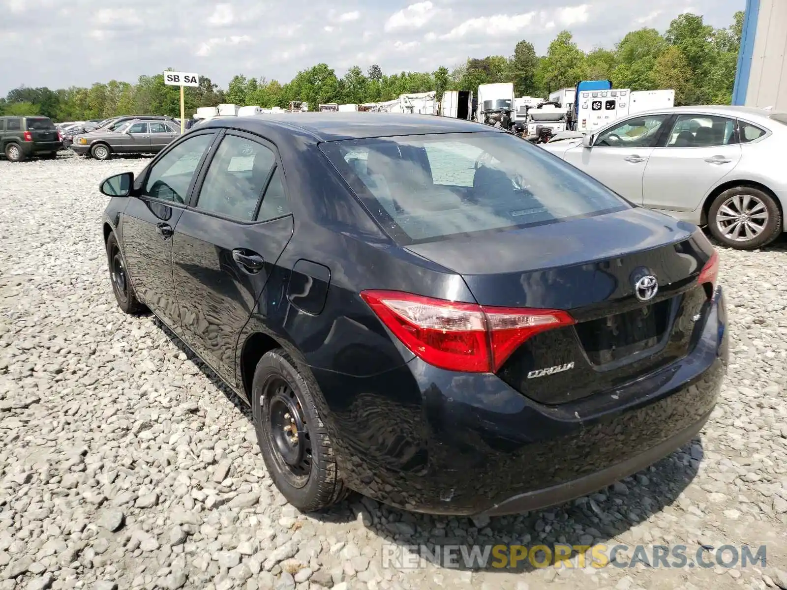 3 Photograph of a damaged car 2T1BURHE3KC236541 TOYOTA COROLLA 2019