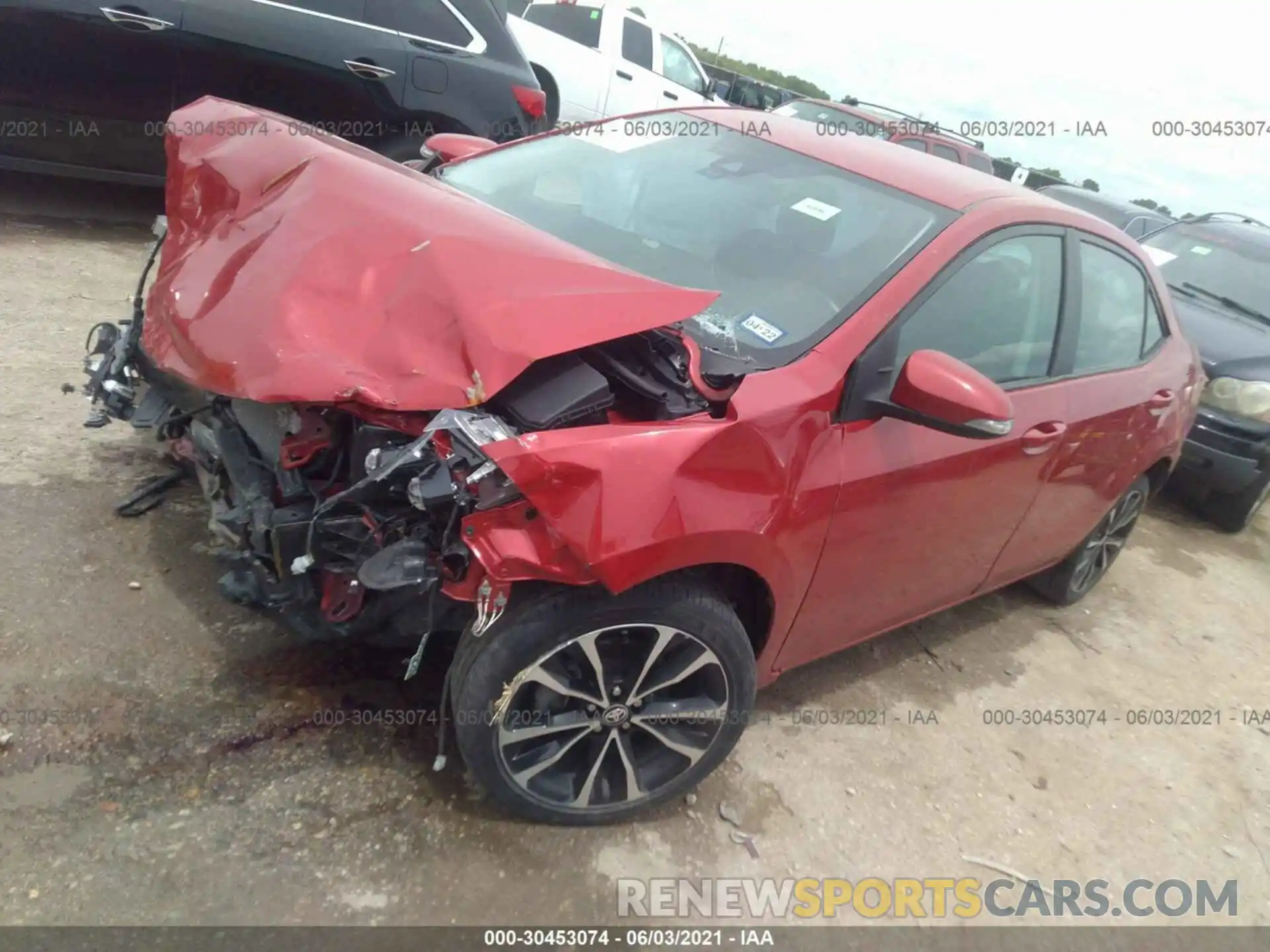 2 Фотография поврежденного автомобиля 2T1BURHE3KC237527 TOYOTA COROLLA 2019