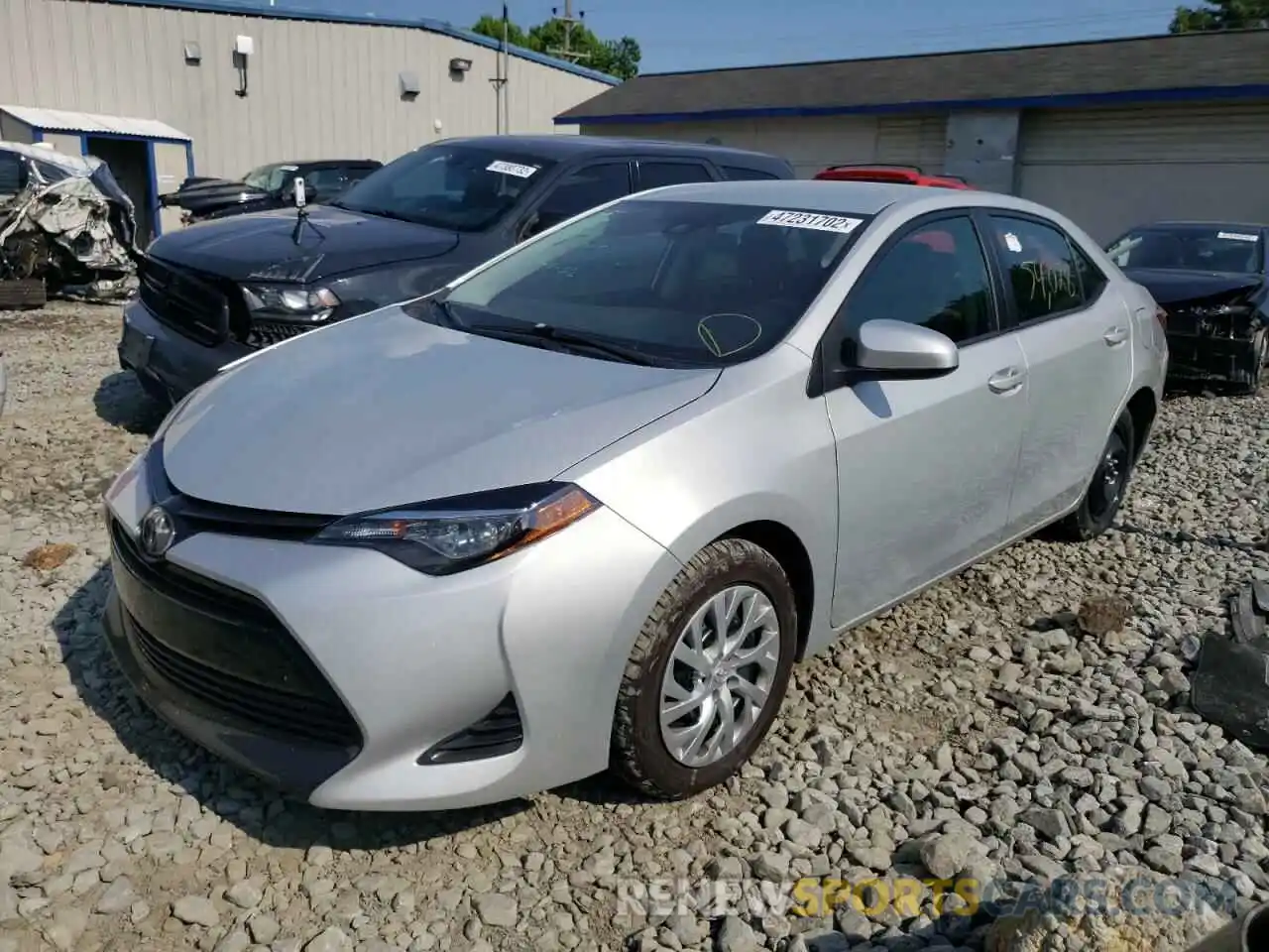 2 Photograph of a damaged car 2T1BURHE3KC237611 TOYOTA COROLLA 2019