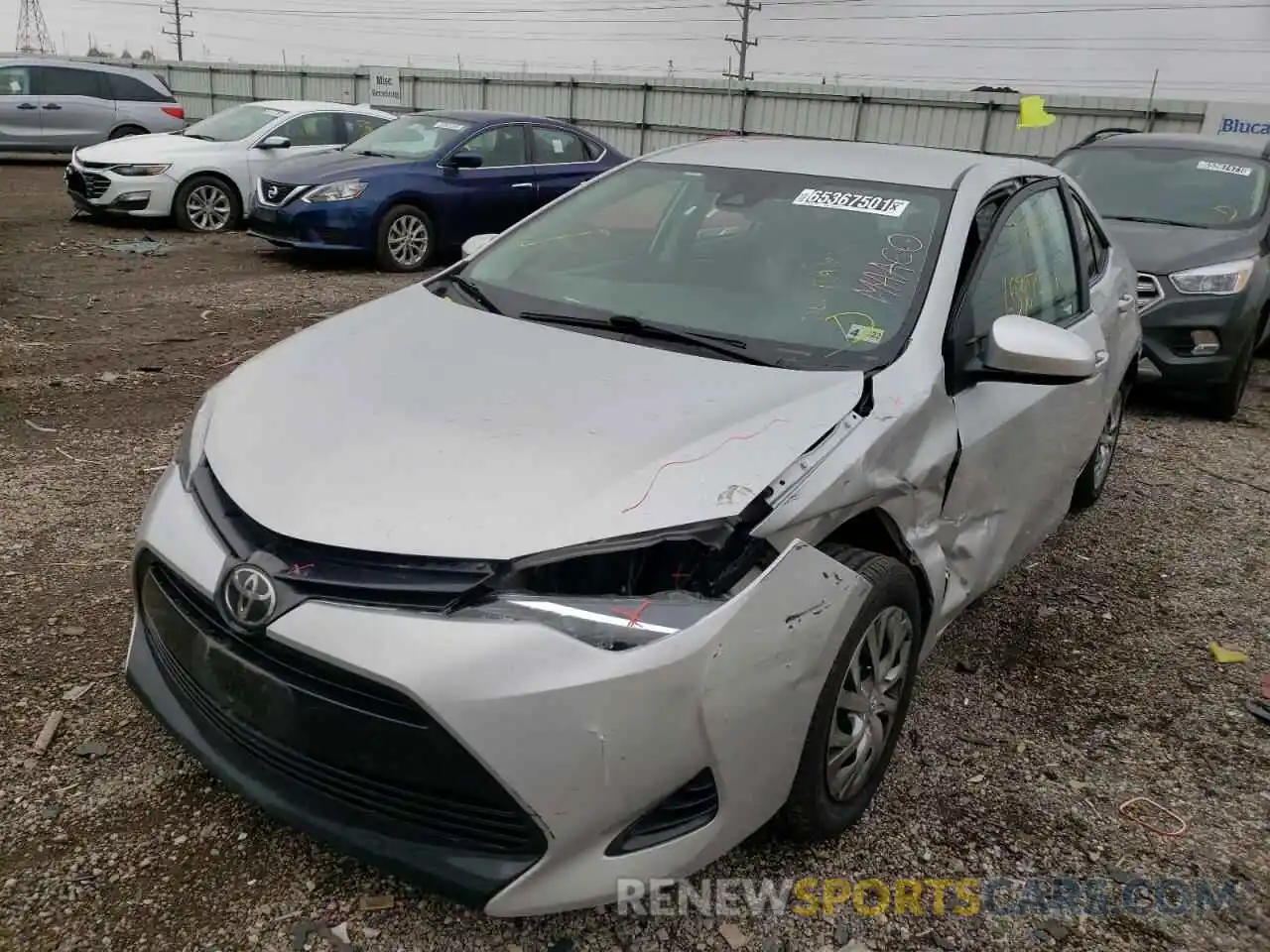 2 Photograph of a damaged car 2T1BURHE3KC237978 TOYOTA COROLLA 2019