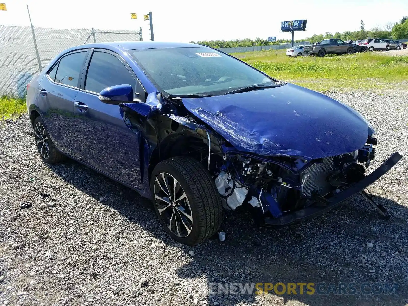 1 Photograph of a damaged car 2T1BURHE3KC238094 TOYOTA COROLLA 2019