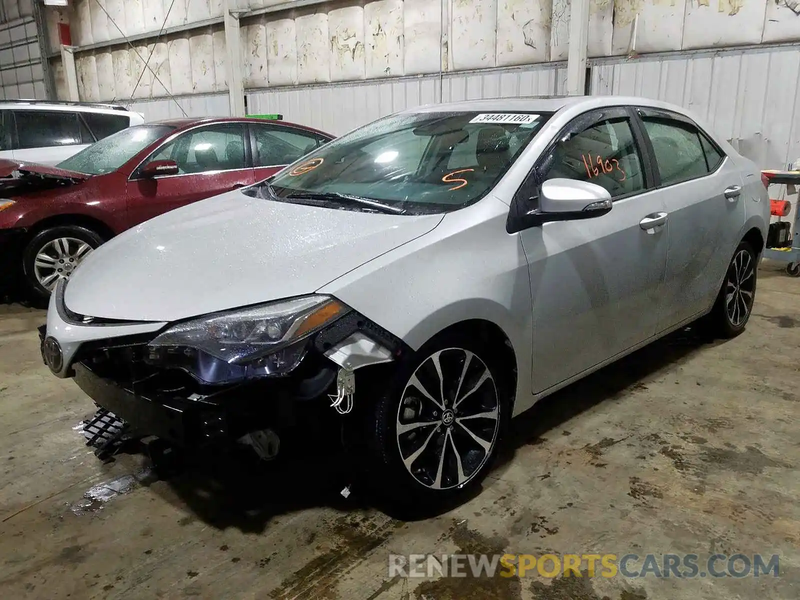 2 Photograph of a damaged car 2T1BURHE3KC238113 TOYOTA COROLLA 2019