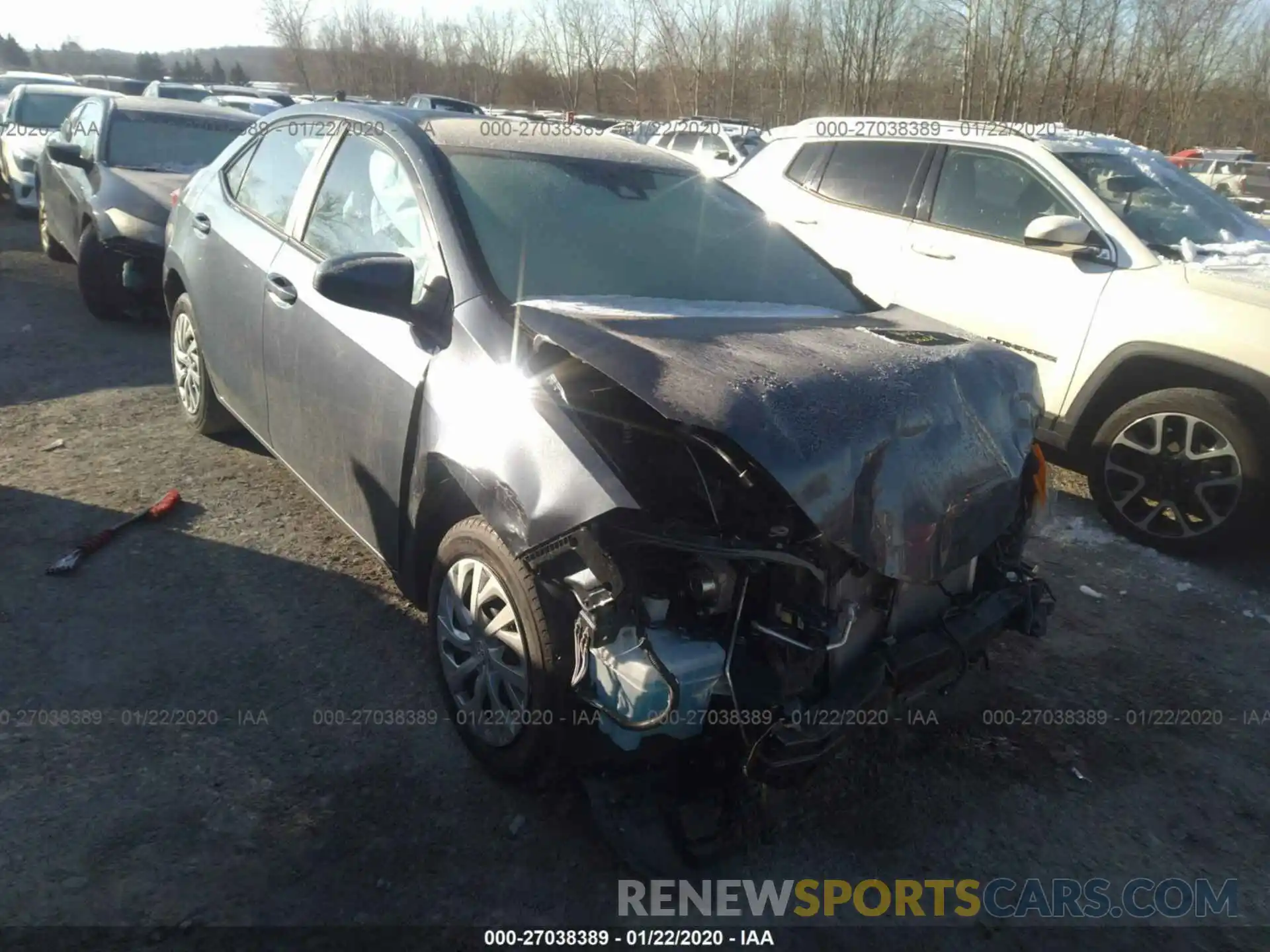 1 Photograph of a damaged car 2T1BURHE3KC238144 TOYOTA COROLLA 2019