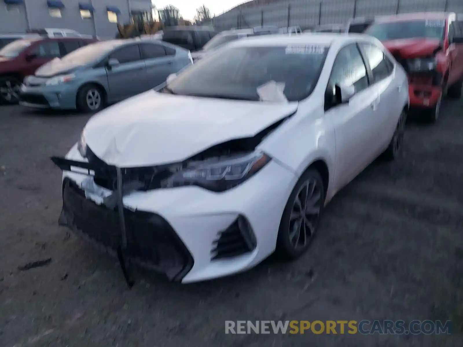 2 Photograph of a damaged car 2T1BURHE3KC238404 TOYOTA COROLLA 2019