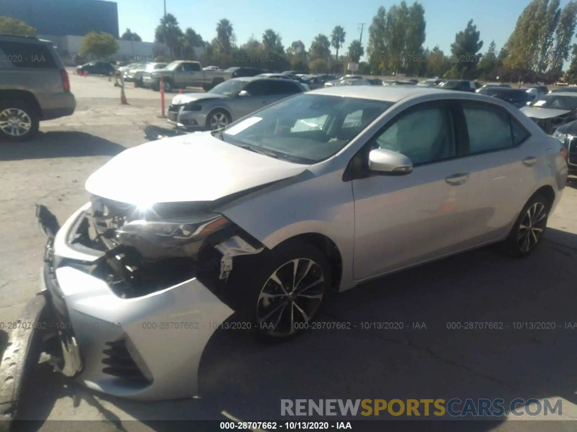 2 Photograph of a damaged car 2T1BURHE3KC238628 TOYOTA COROLLA 2019