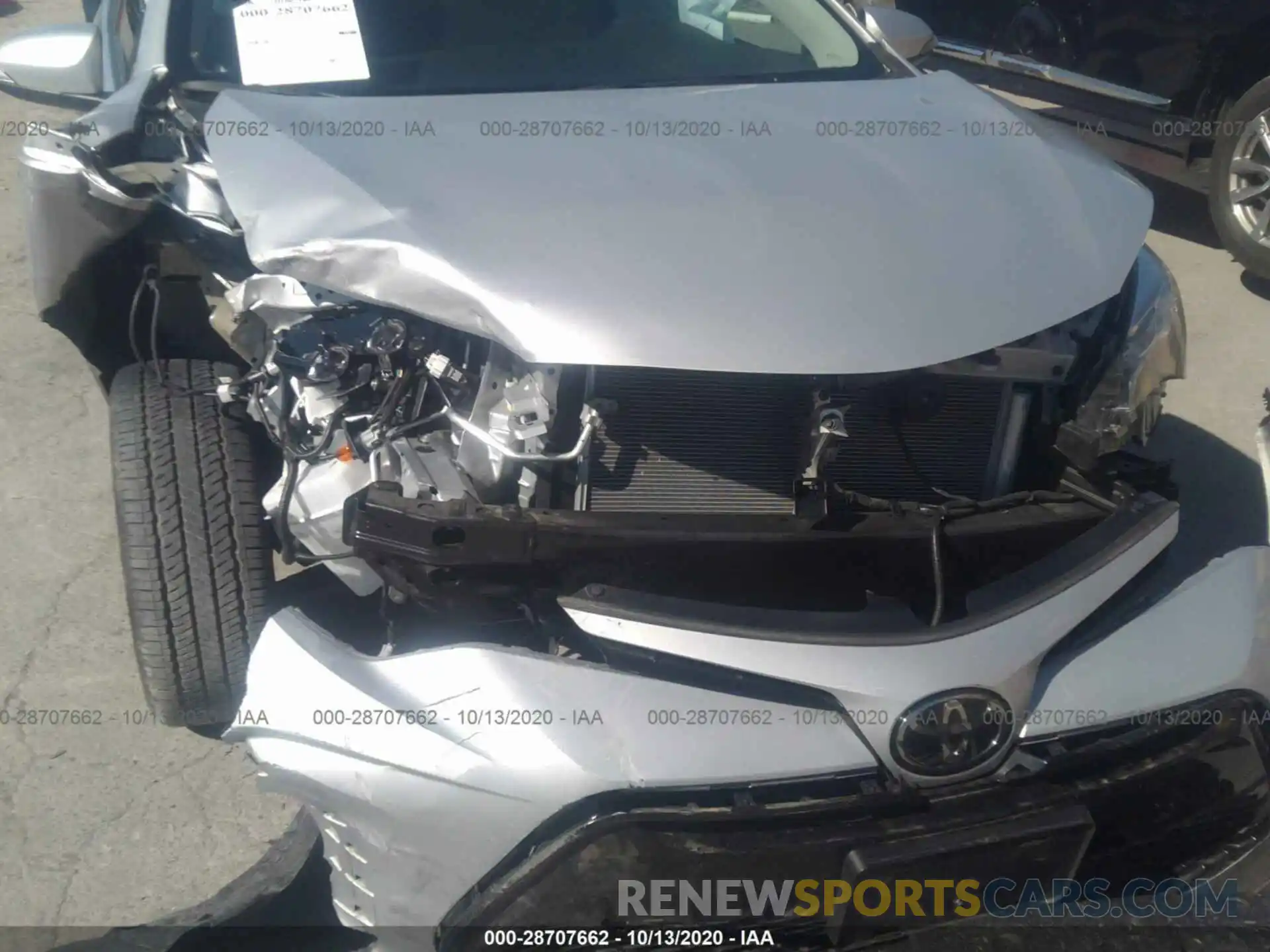 6 Photograph of a damaged car 2T1BURHE3KC238628 TOYOTA COROLLA 2019