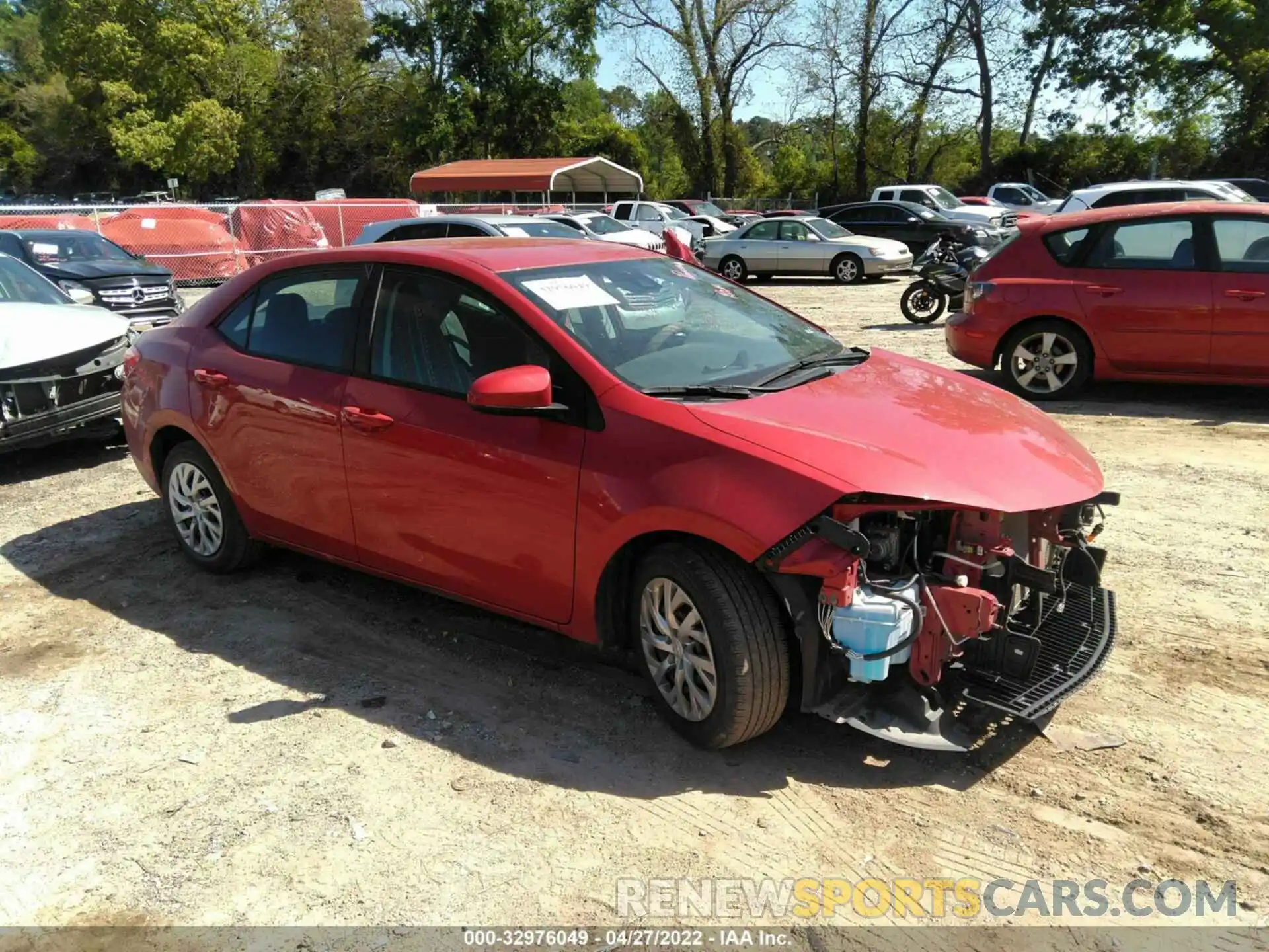 1 Photograph of a damaged car 2T1BURHE3KC238712 TOYOTA COROLLA 2019