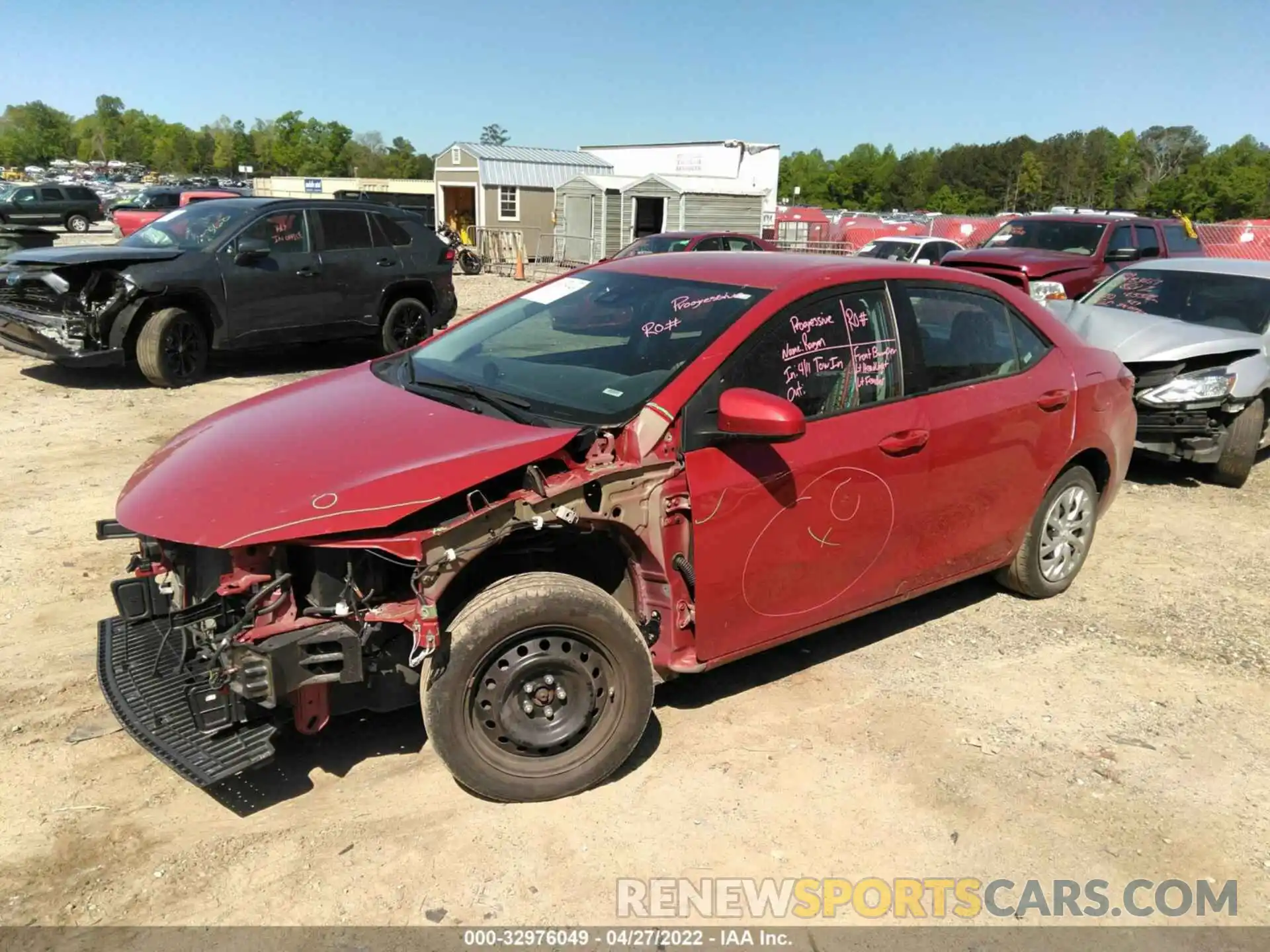 2 Photograph of a damaged car 2T1BURHE3KC238712 TOYOTA COROLLA 2019